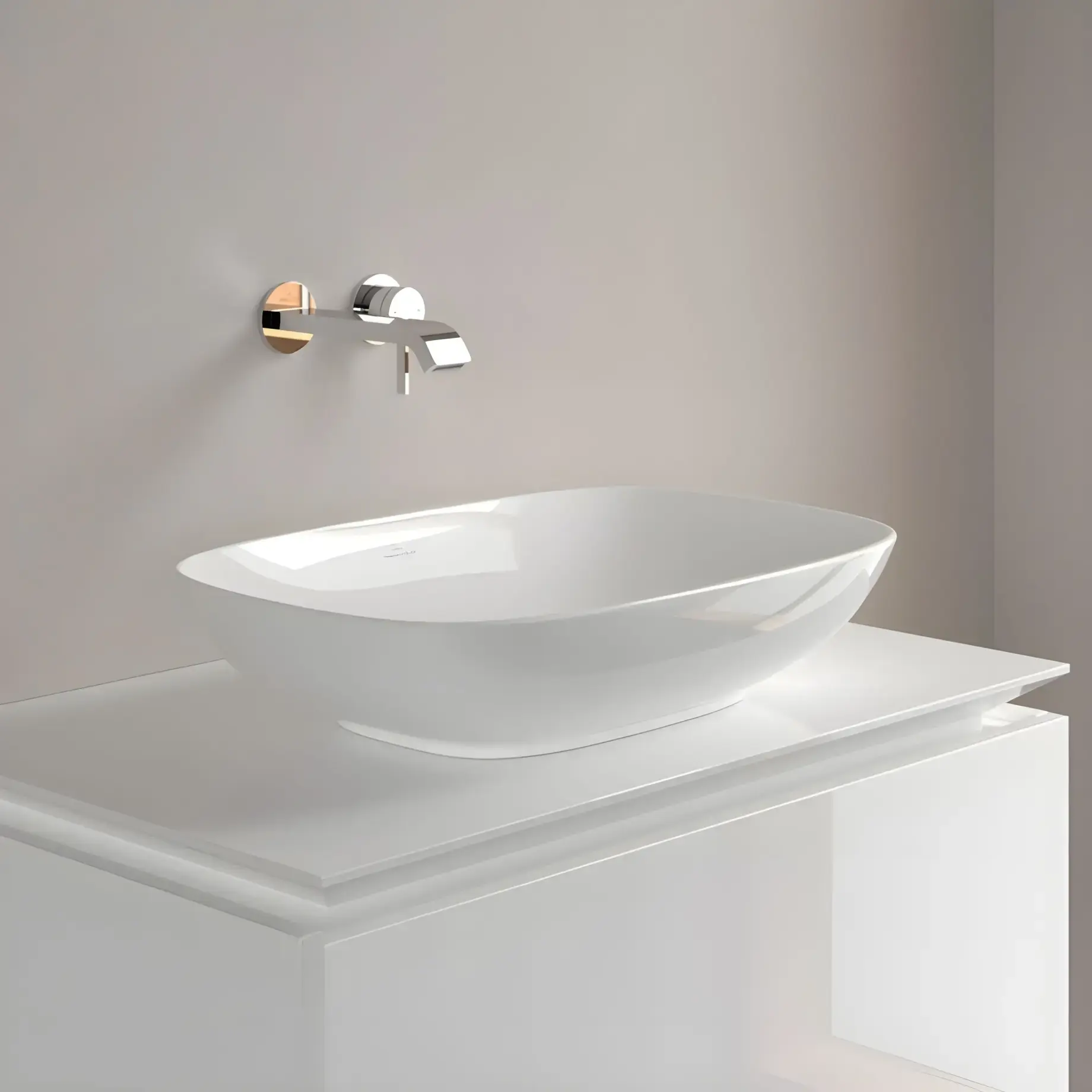 Умывальник Loop & Friends Villeroy & Boch 4A4901R1 — вид сзади