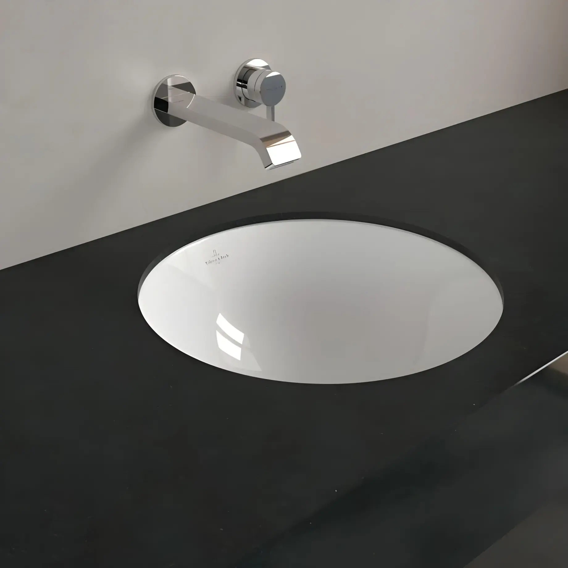 Умивальник Loop & Friends Villeroy & Boch 4A5201R1 Alpine White CeramicPlus — бічний ракурс