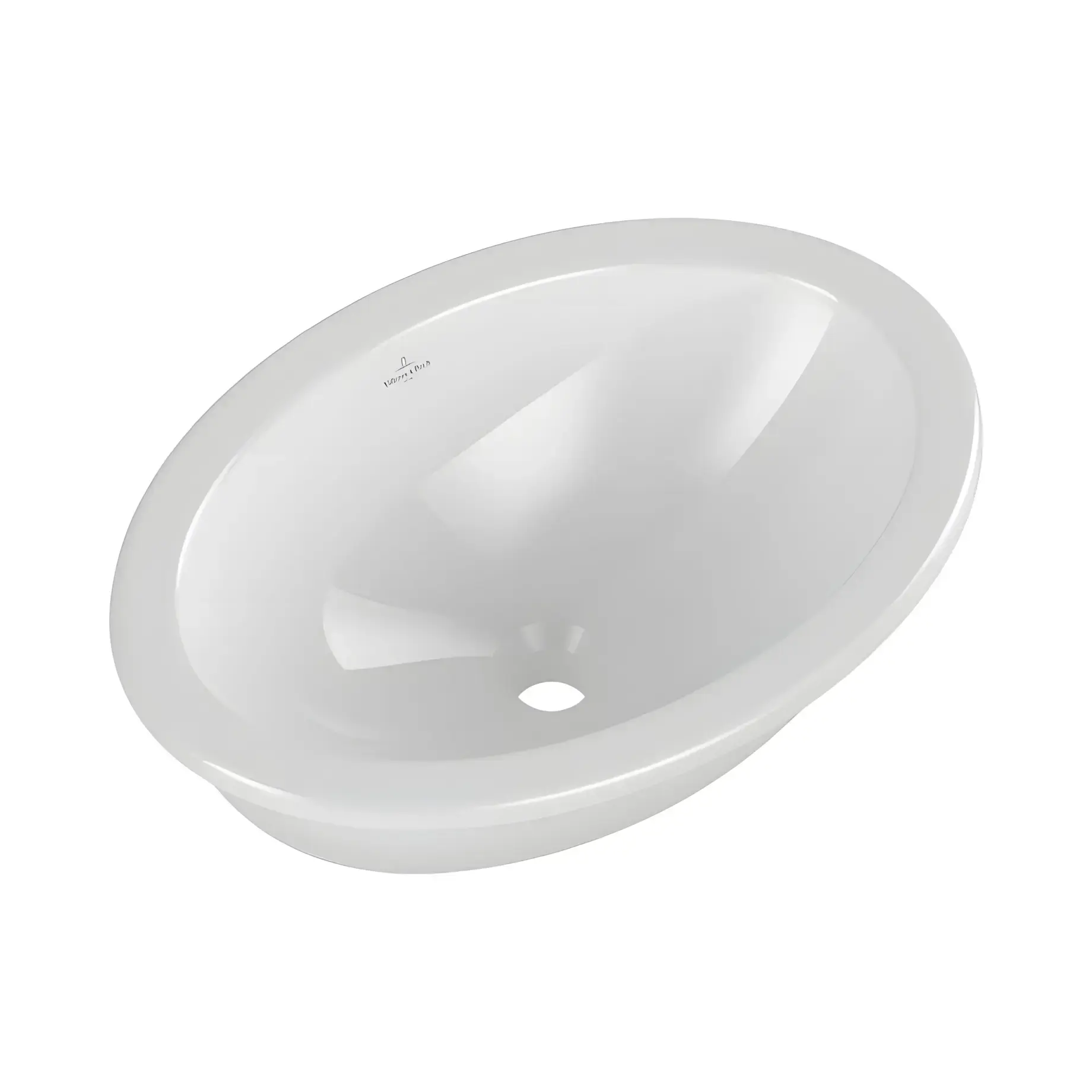 Умивальник Loop & Friends Villeroy & Boch 4A540101 Alpine White — вид ззаду
