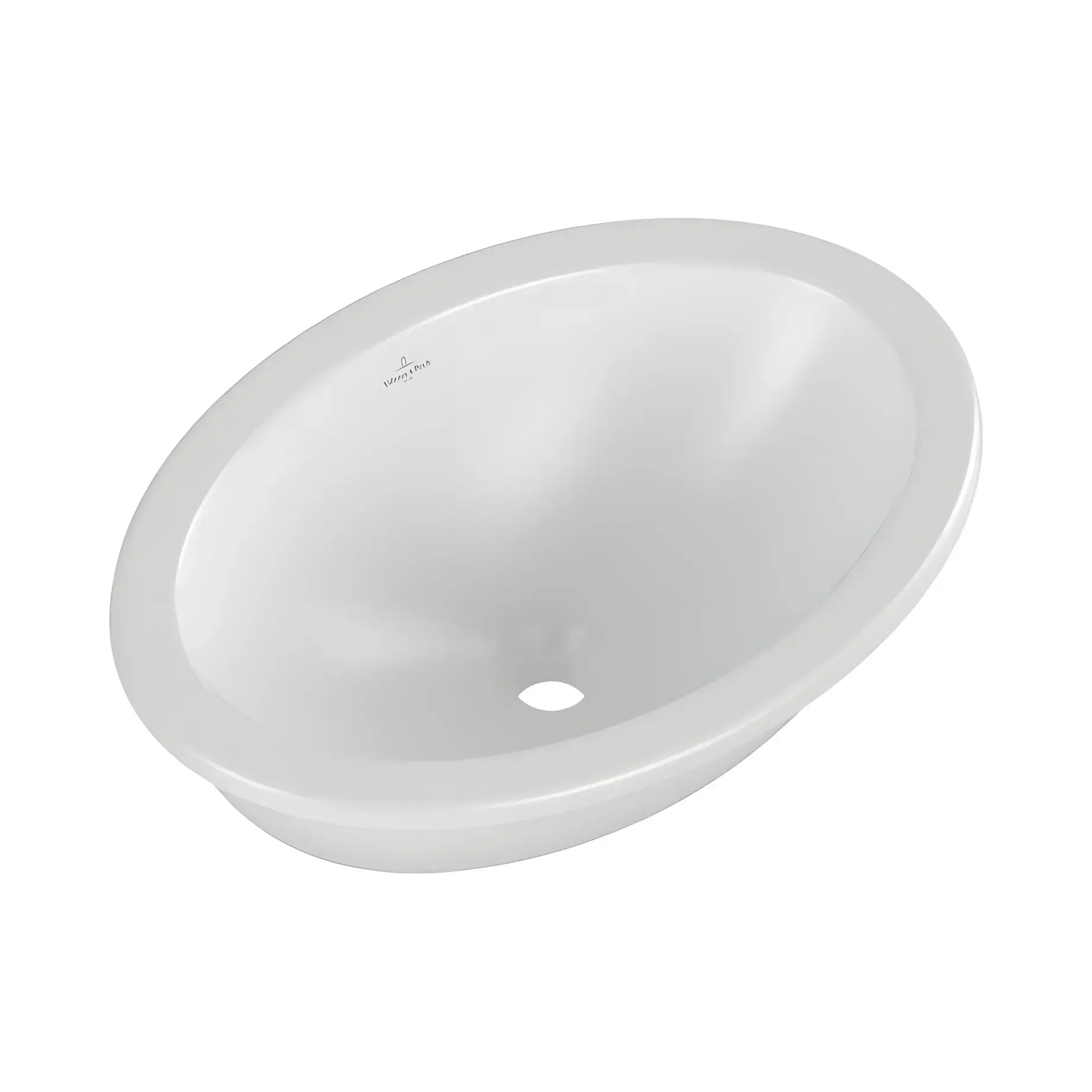 Умивальник Loop & Friends Villeroy & Boch 4A5401RW Stone White CeramicPlus — вид ззаду