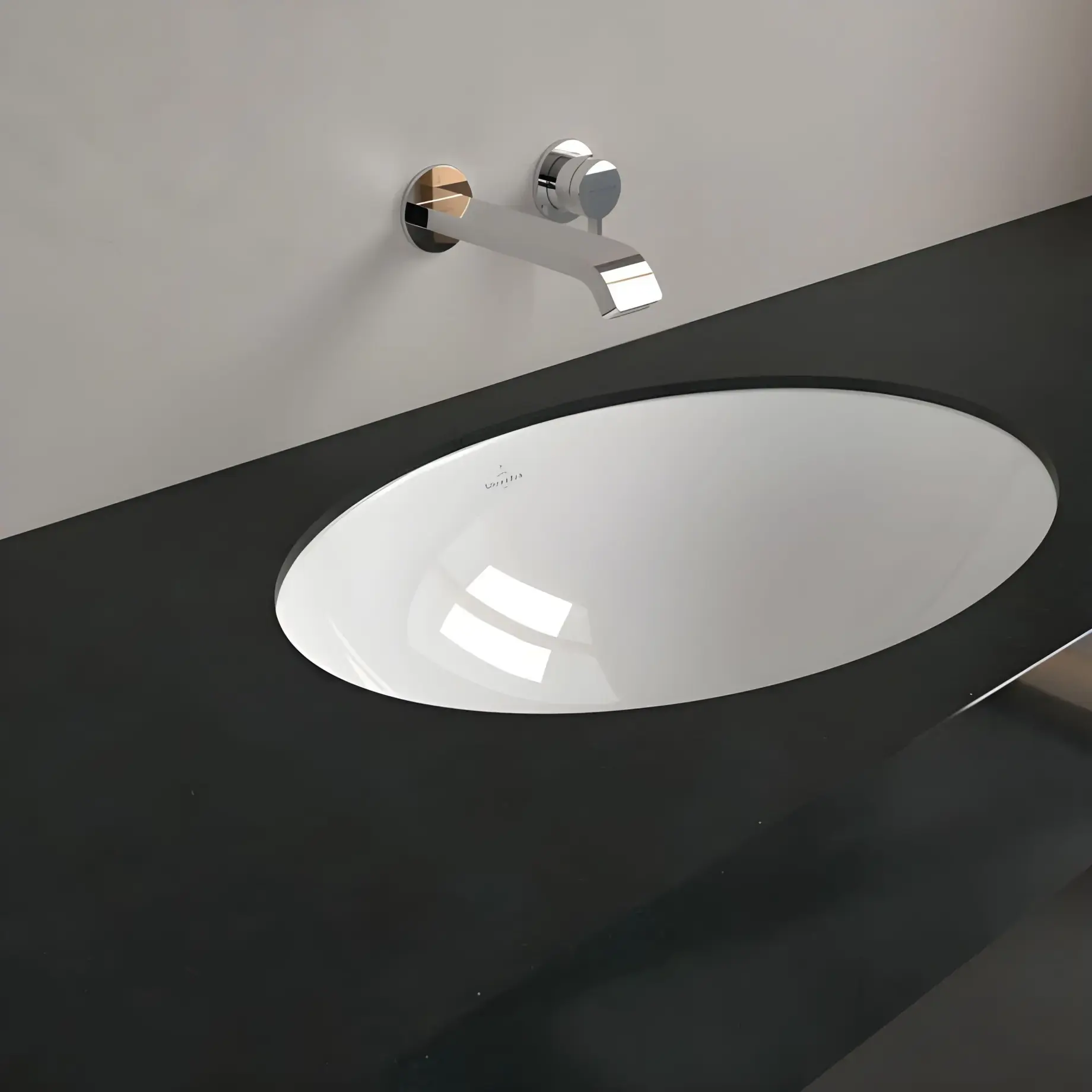 Умивальник Loop & Friends Villeroy & Boch 4A550101 Alpine White — вид згори