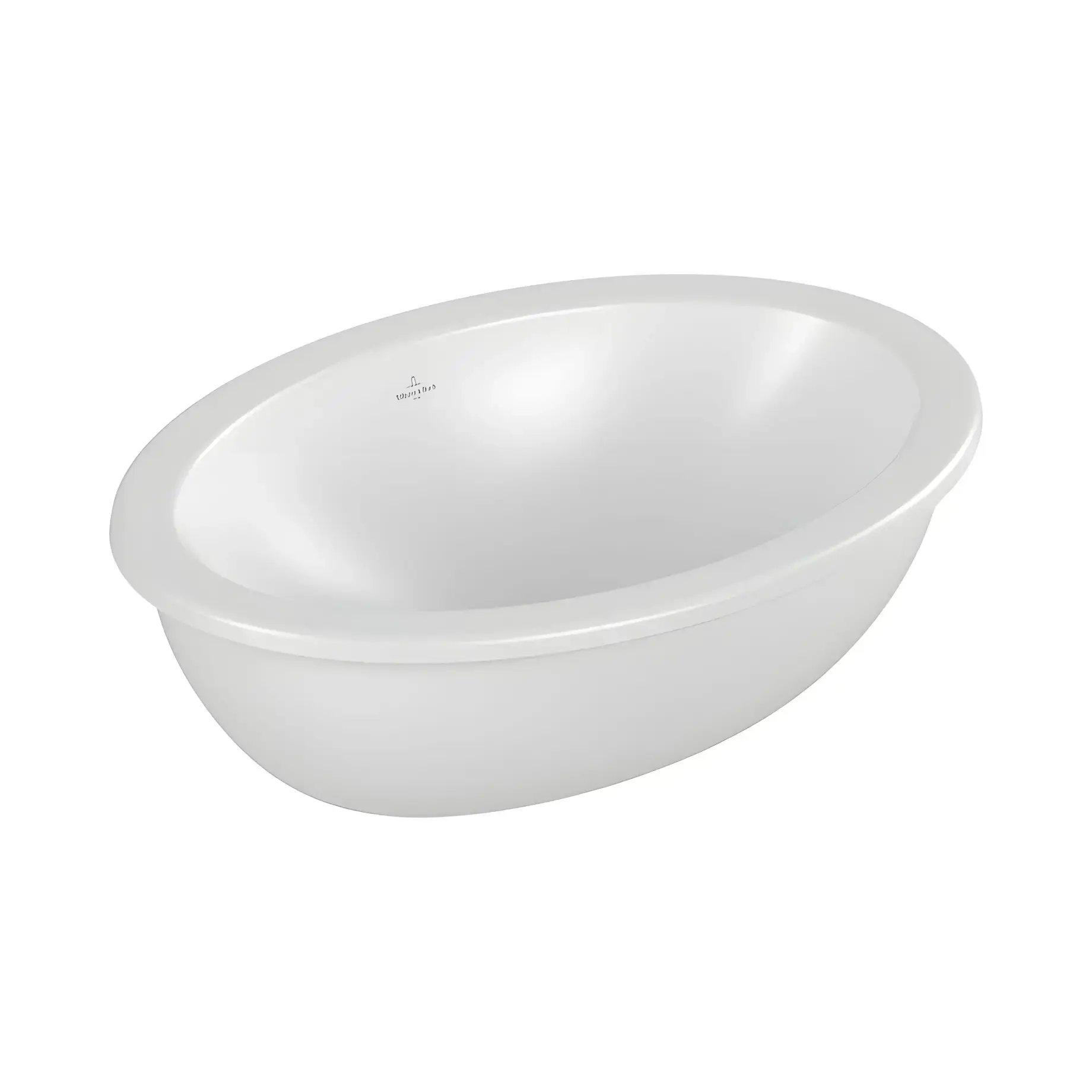 Умивальник Loop & Friends Villeroy & Boch 4A5501RW Stone White CeramicPlus — вид на білому тлі
