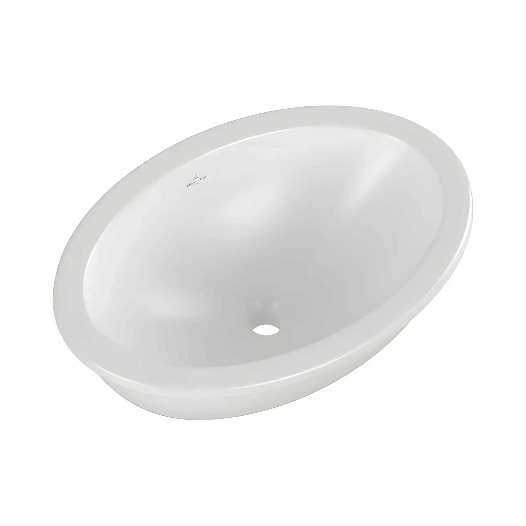 Умивальник Loop & Friends Villeroy & Boch 4A5501RW Stone White CeramicPlus — вид ззаду
