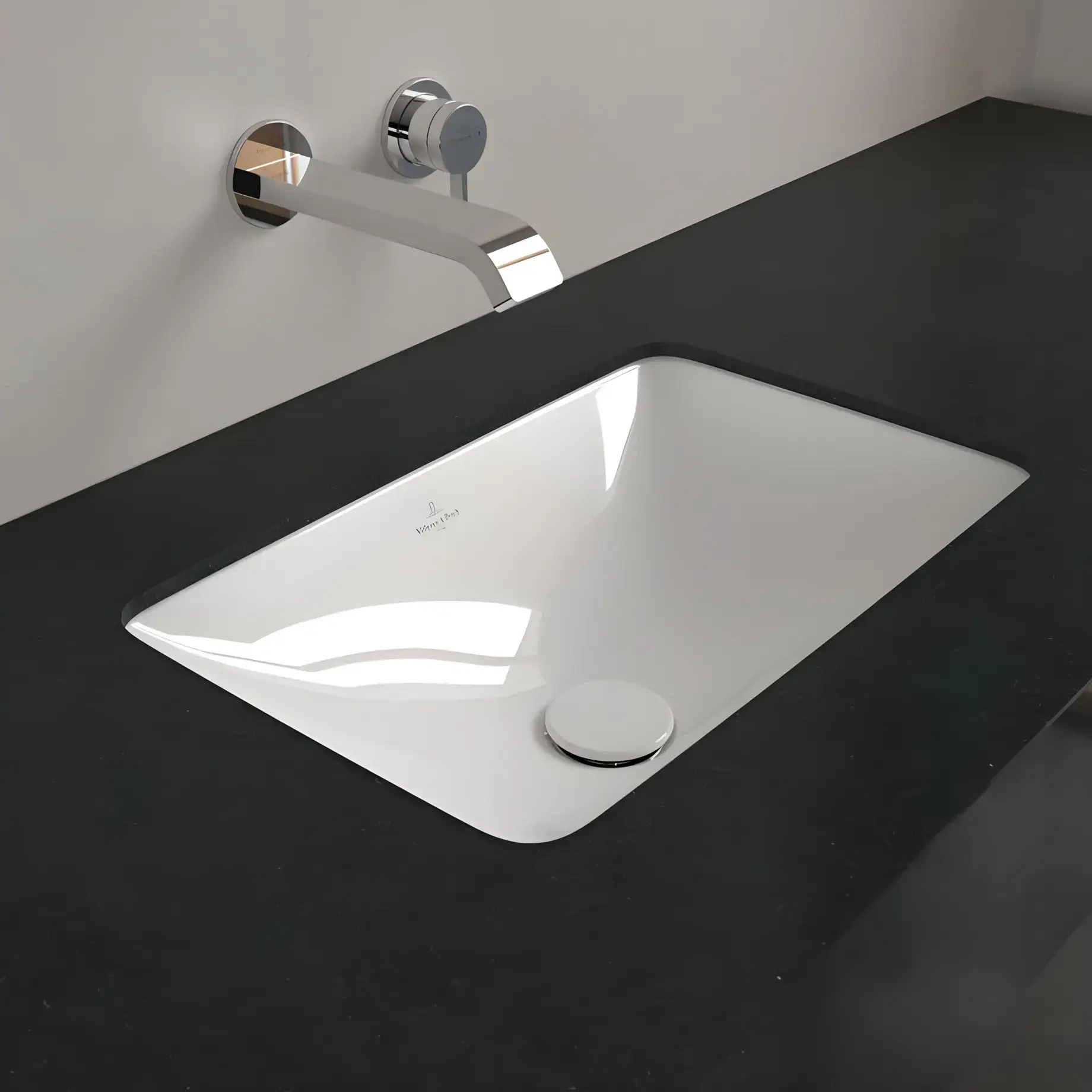 Умивальник Loop & Friends Villeroy & Boch 4A560001 — бічний ракурс