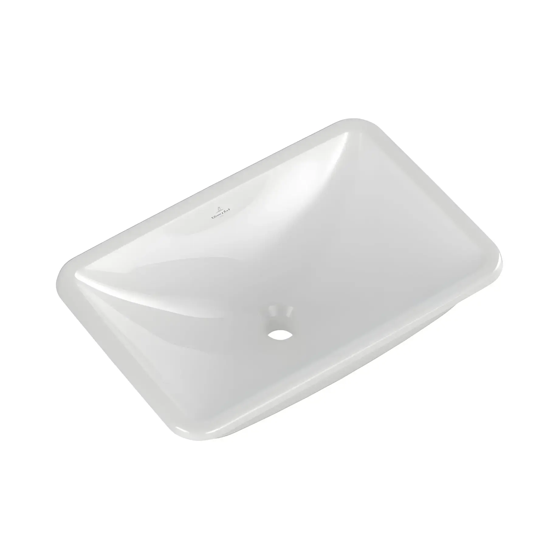 Умивальник Loop & Friends Villeroy & Boch 4A570101 Alpine White — ракурс 3/4