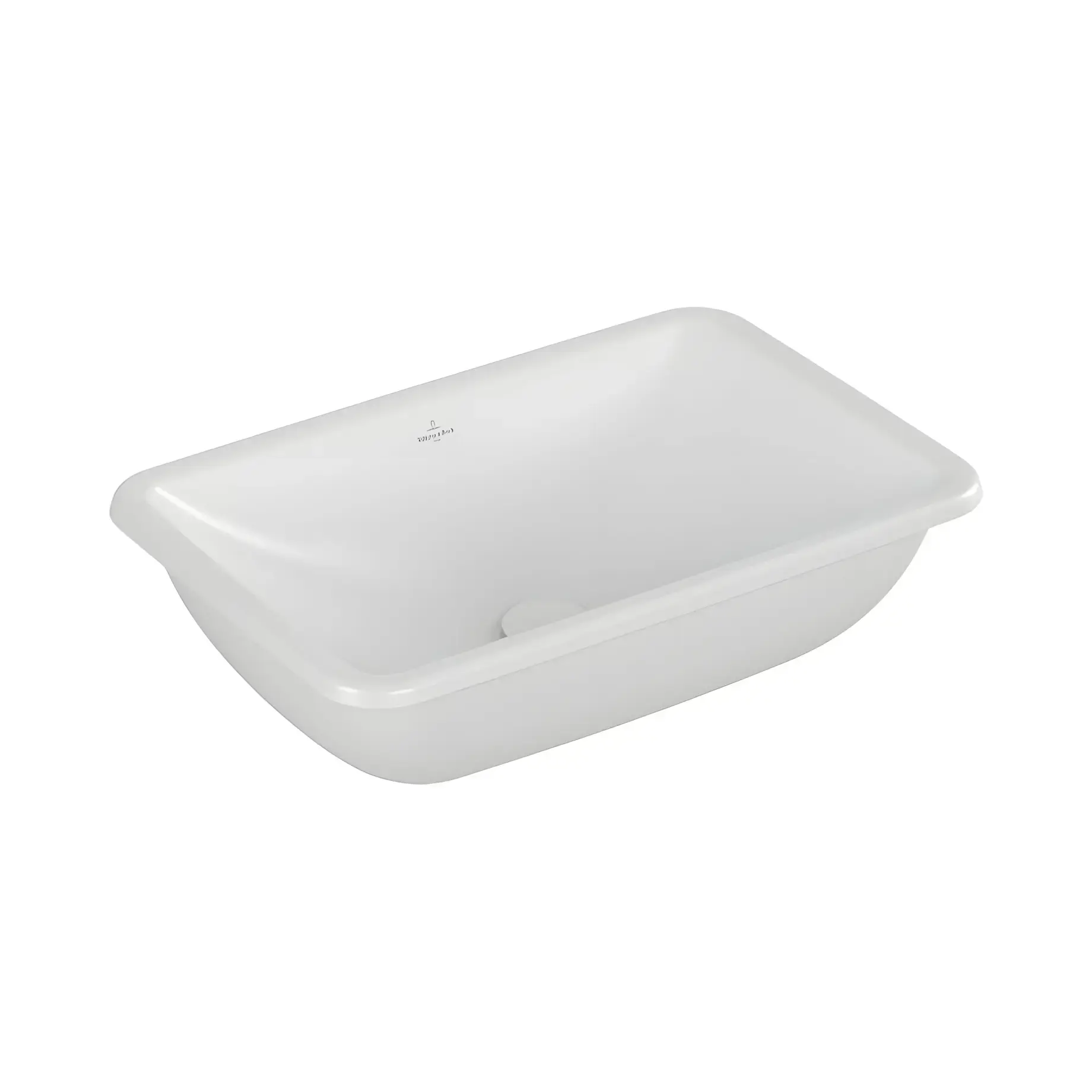 Умивальник Loop & Friends Villeroy & Boch 4A5701RW Stone White CeramicPlus 54 х 34 см — вид на білому тлі