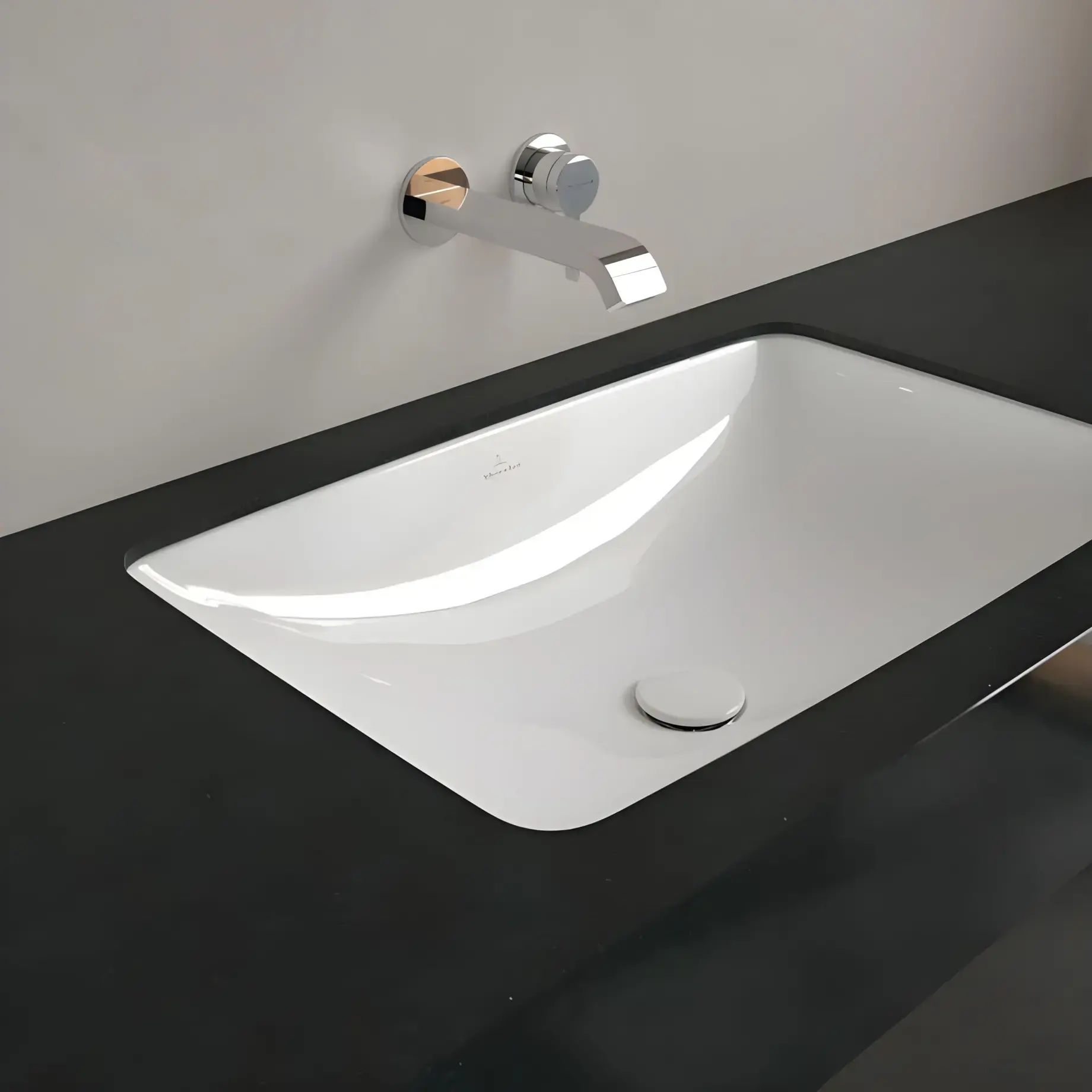 Умивальник Loop & Friends Villeroy & Boch 4A5800R1 — бічний ракурс
