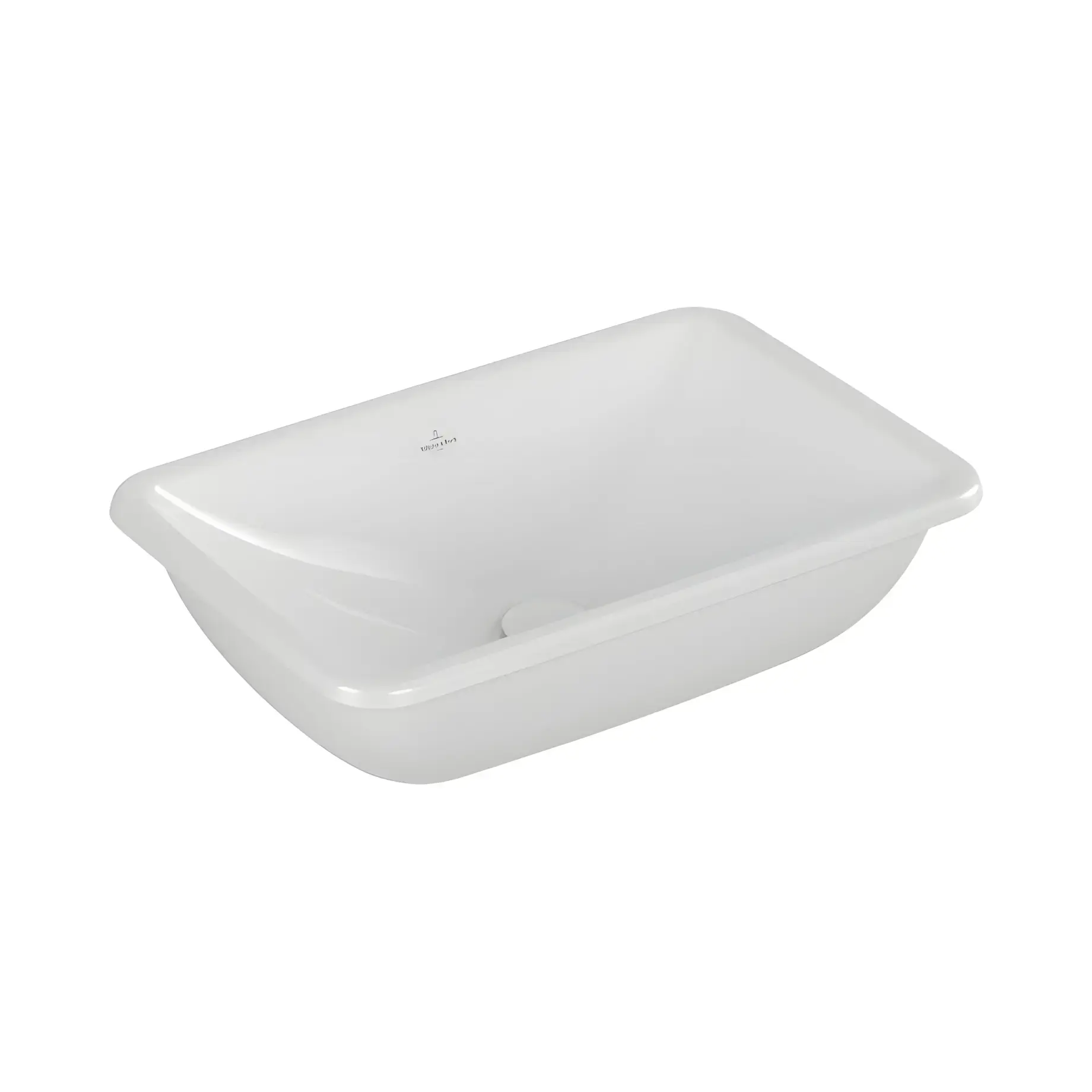 Умивальник Loop & Friends Villeroy & Boch 4A650101 Alpine White 60 х 40.5 см — вид на білому тлі
