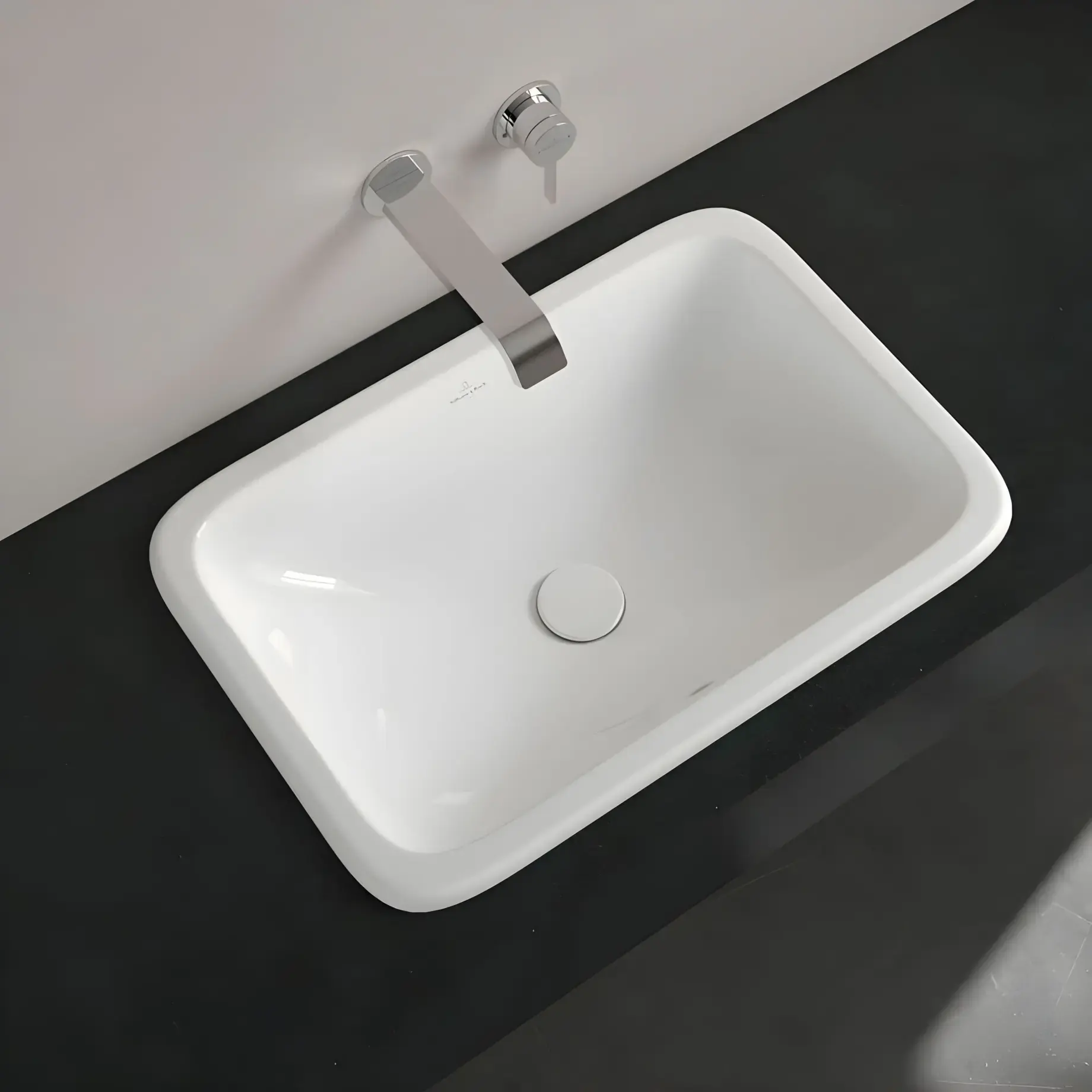 Умивальник Loop & Friends Villeroy & Boch 614500R1 — вид спереду