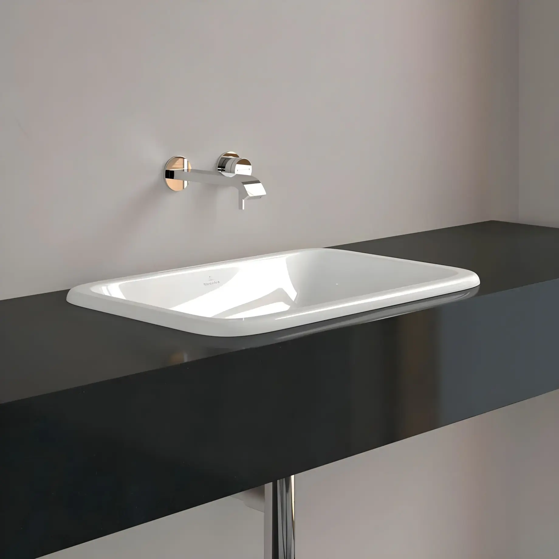 Умивальник Loop & Friends Villeroy & Boch 614500R1 — бічний ракурс