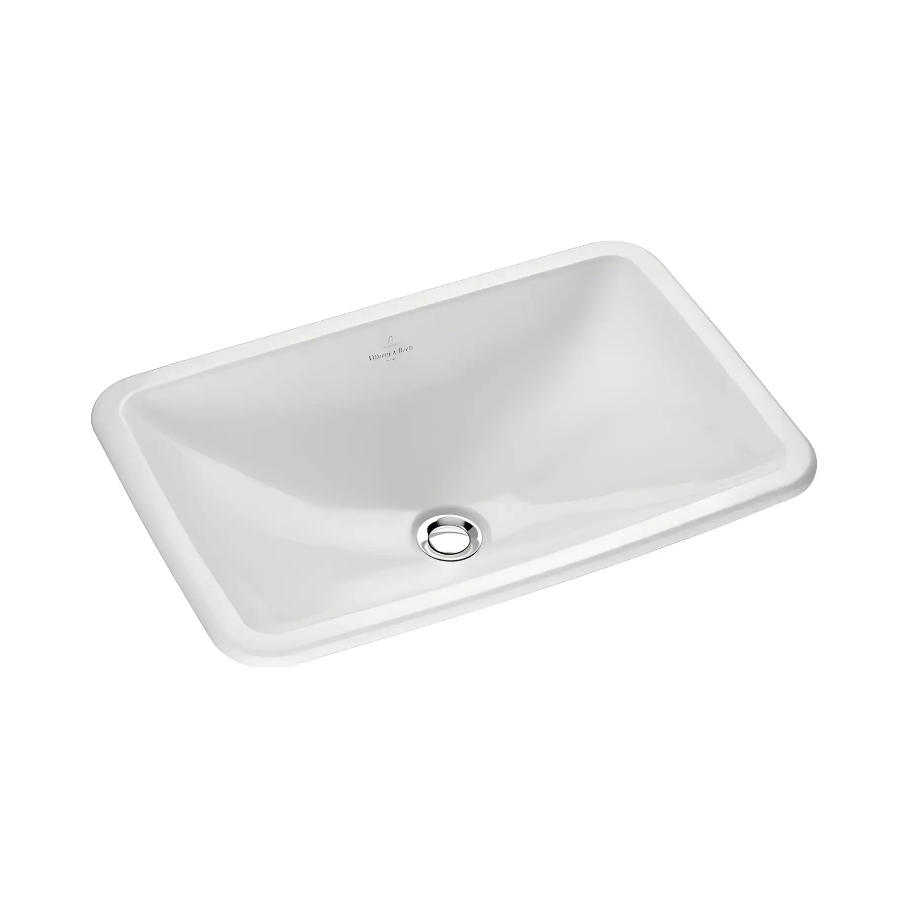 Умивальник Loop & Friends Villeroy & Boch 61452001 Alpine White — вид на білому тлі
