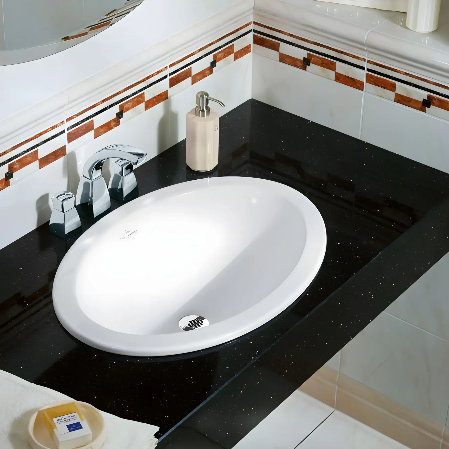 Умивальник Loop & Friends Villeroy & Boch 61551001 — вид спереду