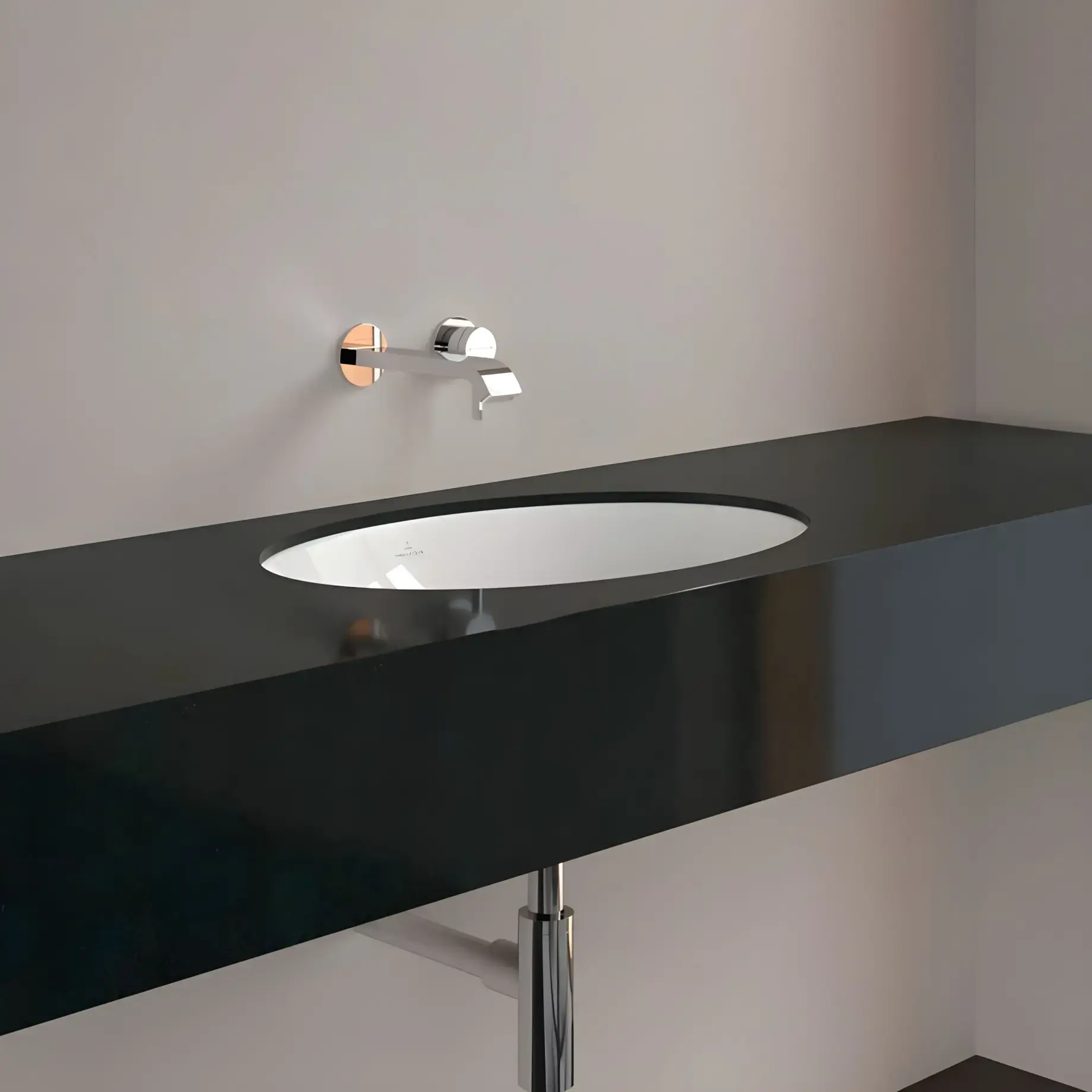 Умивальник Loop & Friends Villeroy & Boch 616130R1 — бічний ракурс