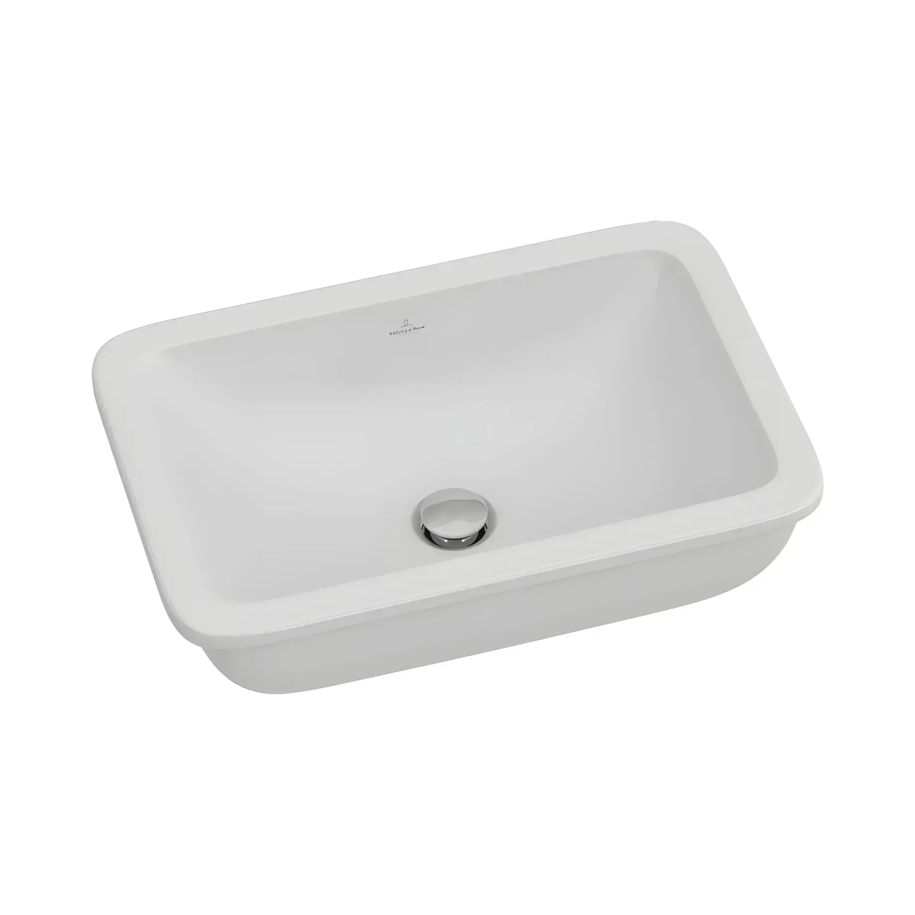 Умивальник Loop & Friends Villeroy & Boch 61630001 Alpine White — вид на білому тлі