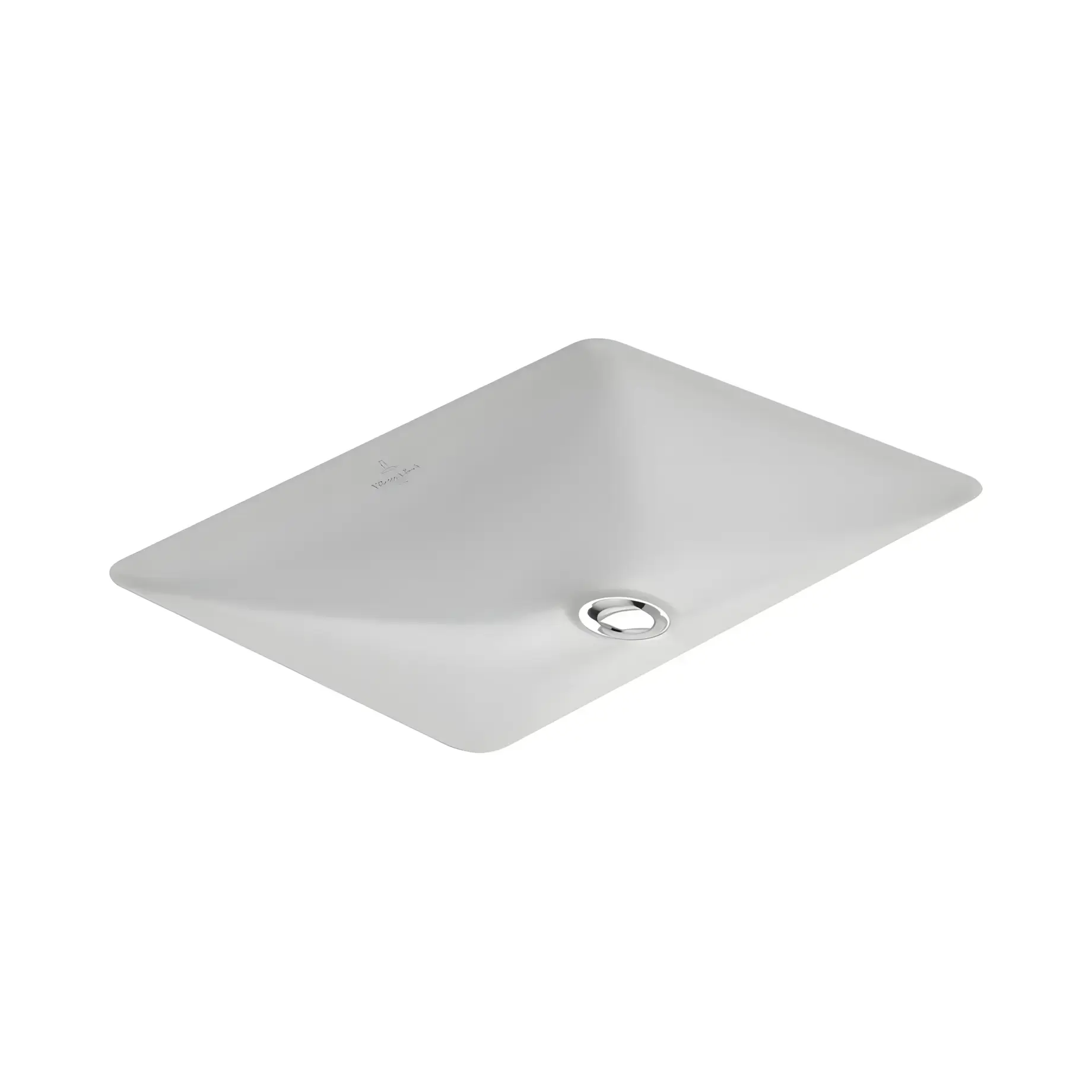 Умивальник Loop & Friends Villeroy & Boch 61630001 Alpine White — вид ззаду
