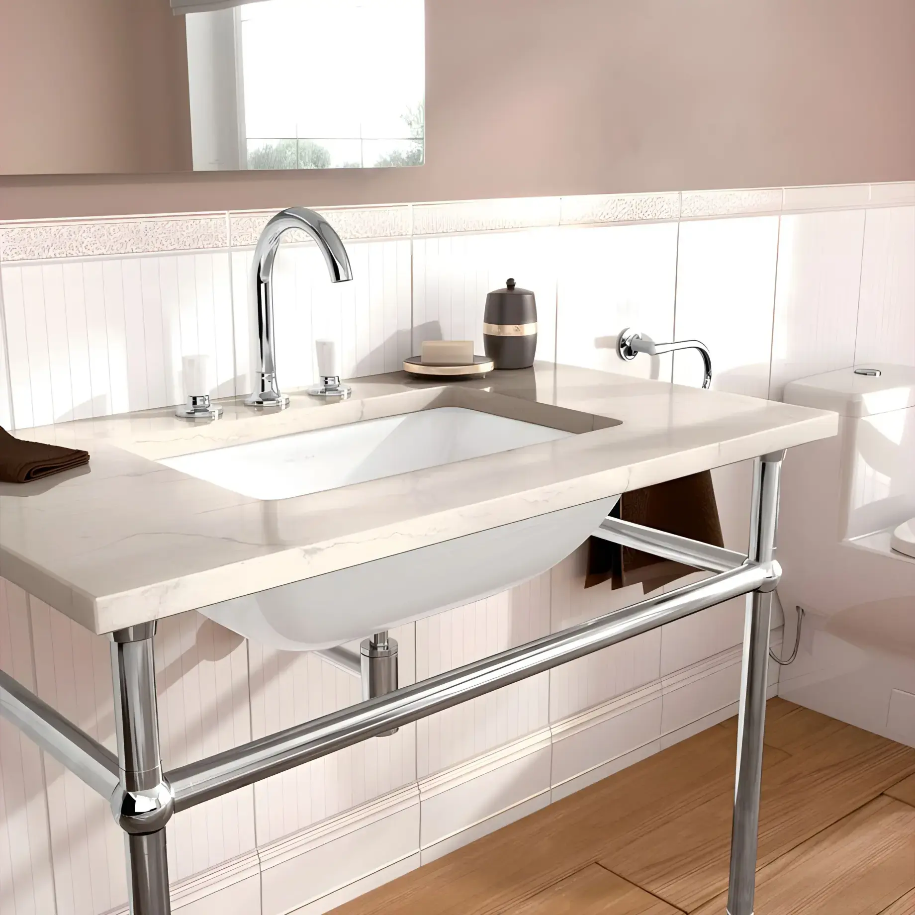 Умивальник Loop & Friends Villeroy & Boch 616310R1 — вид спереду