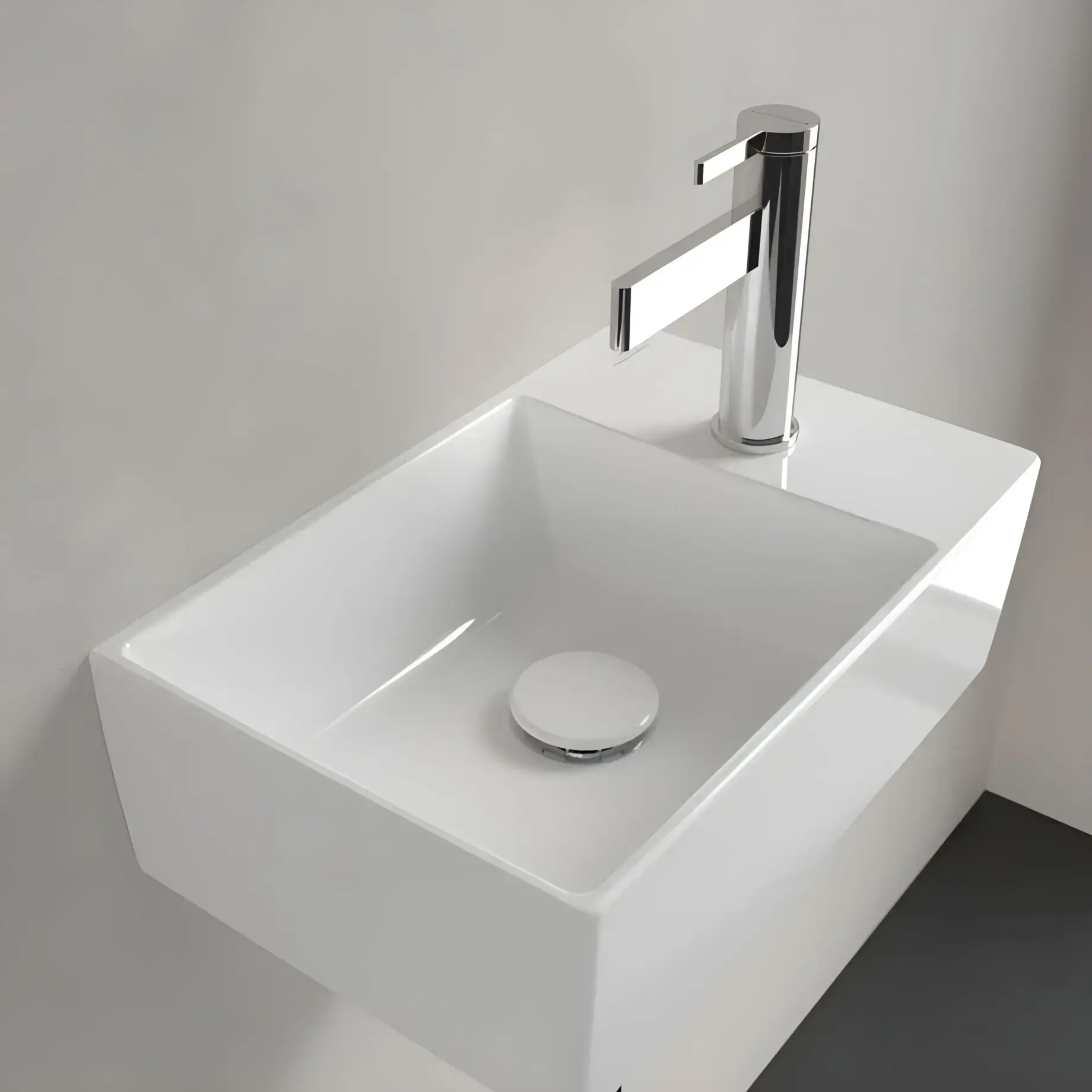 Умивальник Memento 2.0 Villeroy & Boch 432340R1 Alpine White CeramicPlus — вид згори