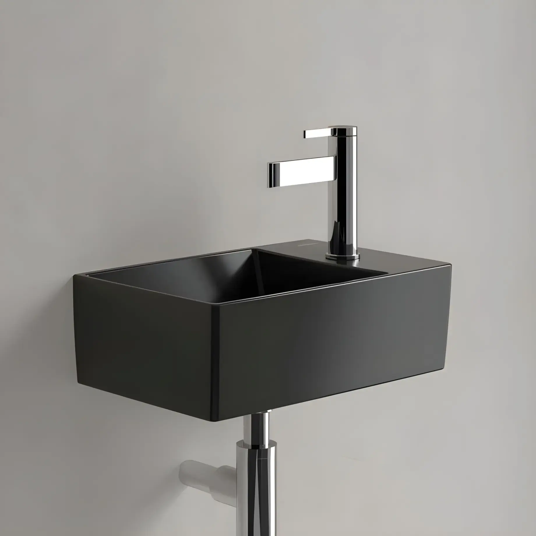 Умивальник Memento 2.0 Villeroy & Boch 432340R7 Pure Black CeramicPlus — вид згори