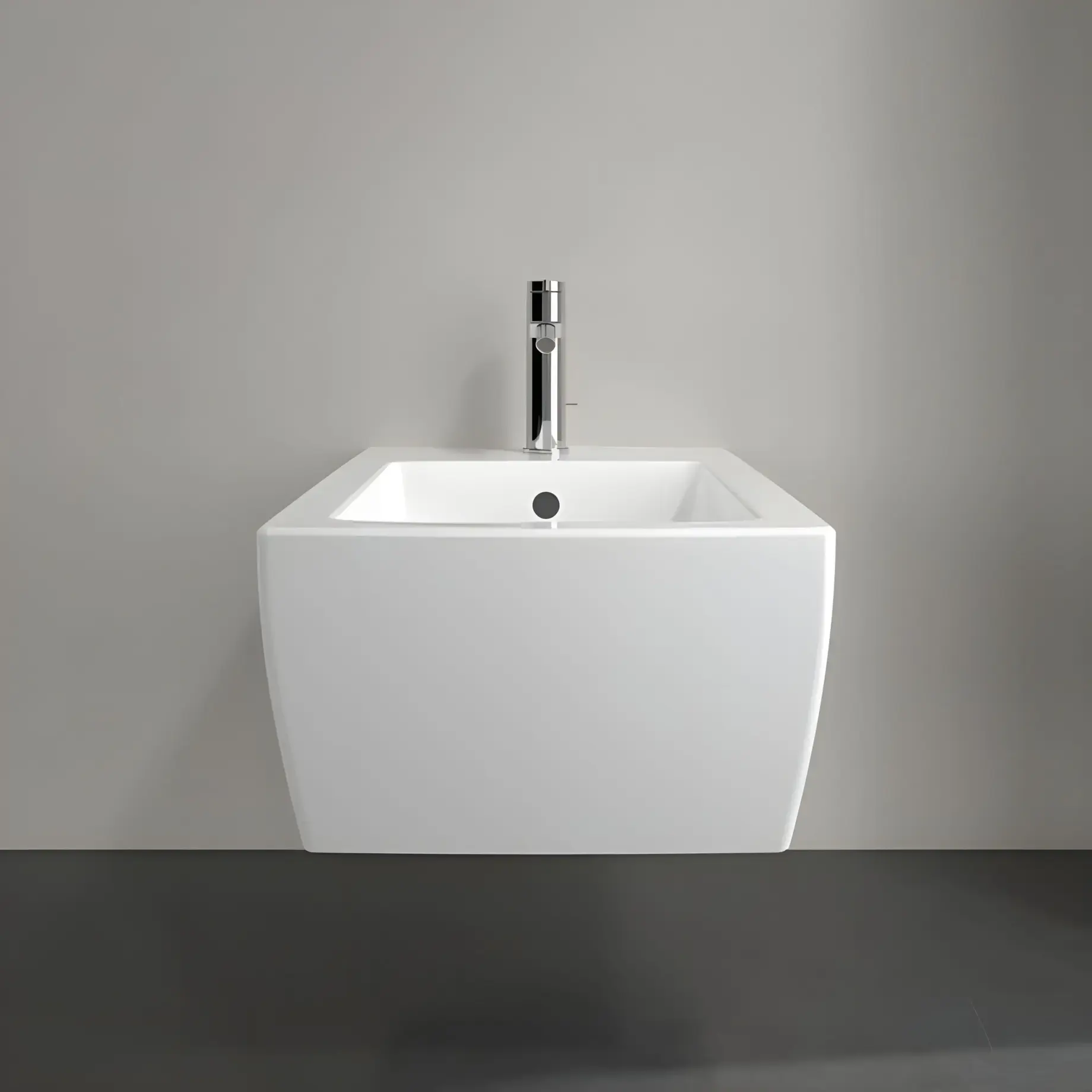 Біде Memento 2.0 Villeroy & Boch 443300R1 White Alpin CeramicPlus — бічний ракурс