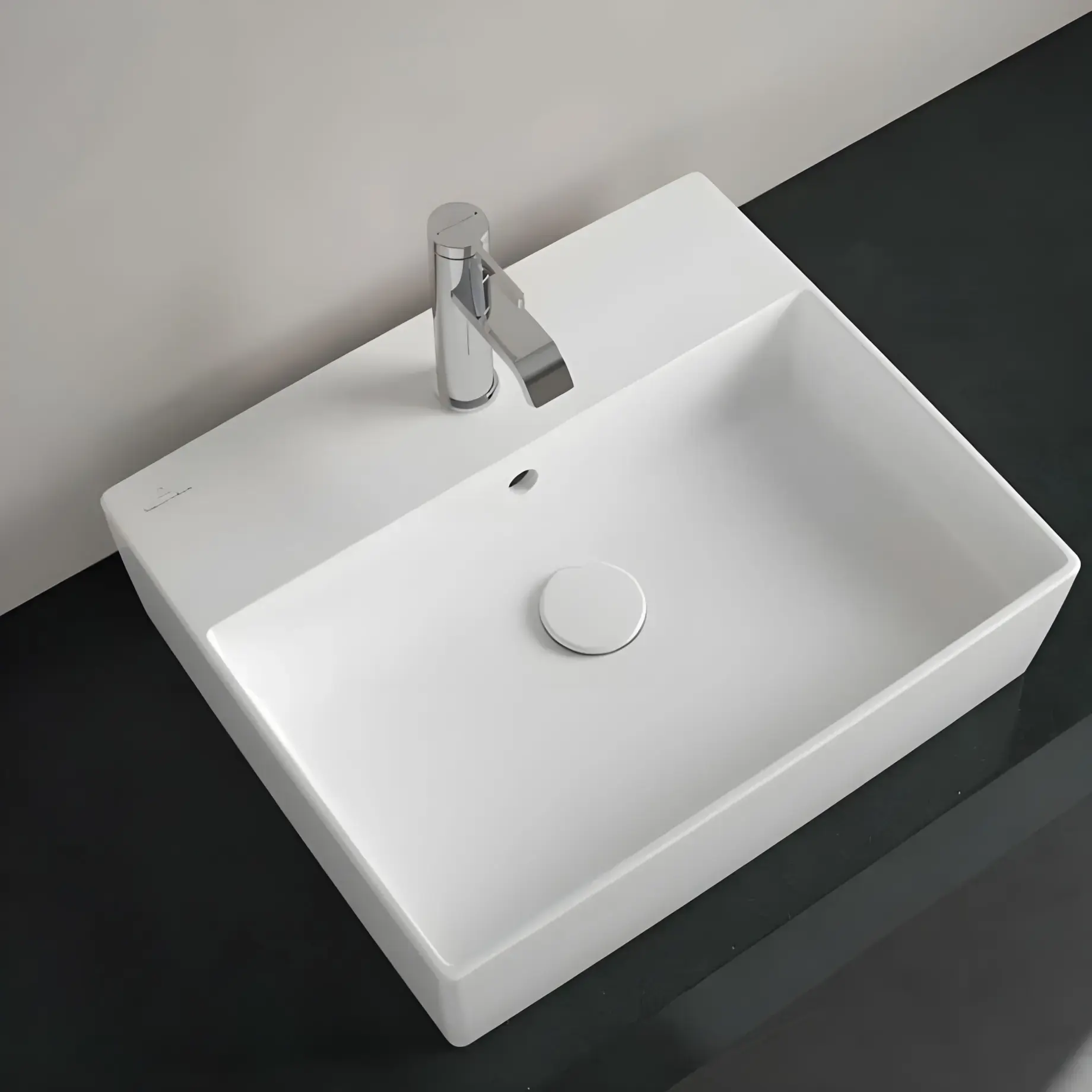 Умивальник Memento 2.0 Villeroy & Boch 4A075001 Alpine White — вид згори