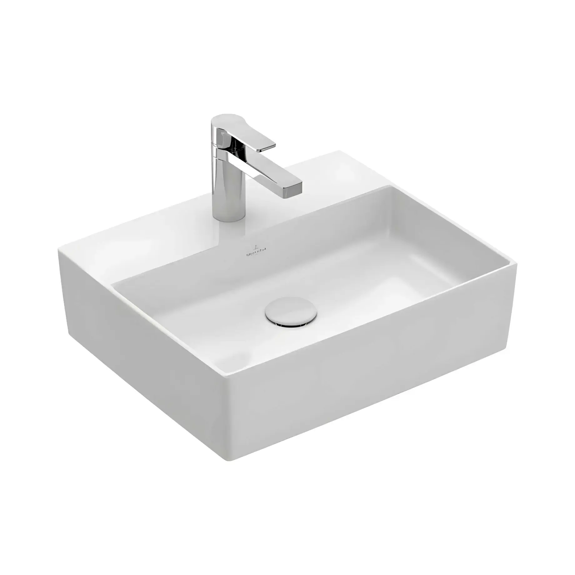 Умивальник Memento 2.0 Villeroy & Boch 4A075101 Alpine White 49,8 x 42 см — вид на білому тлі