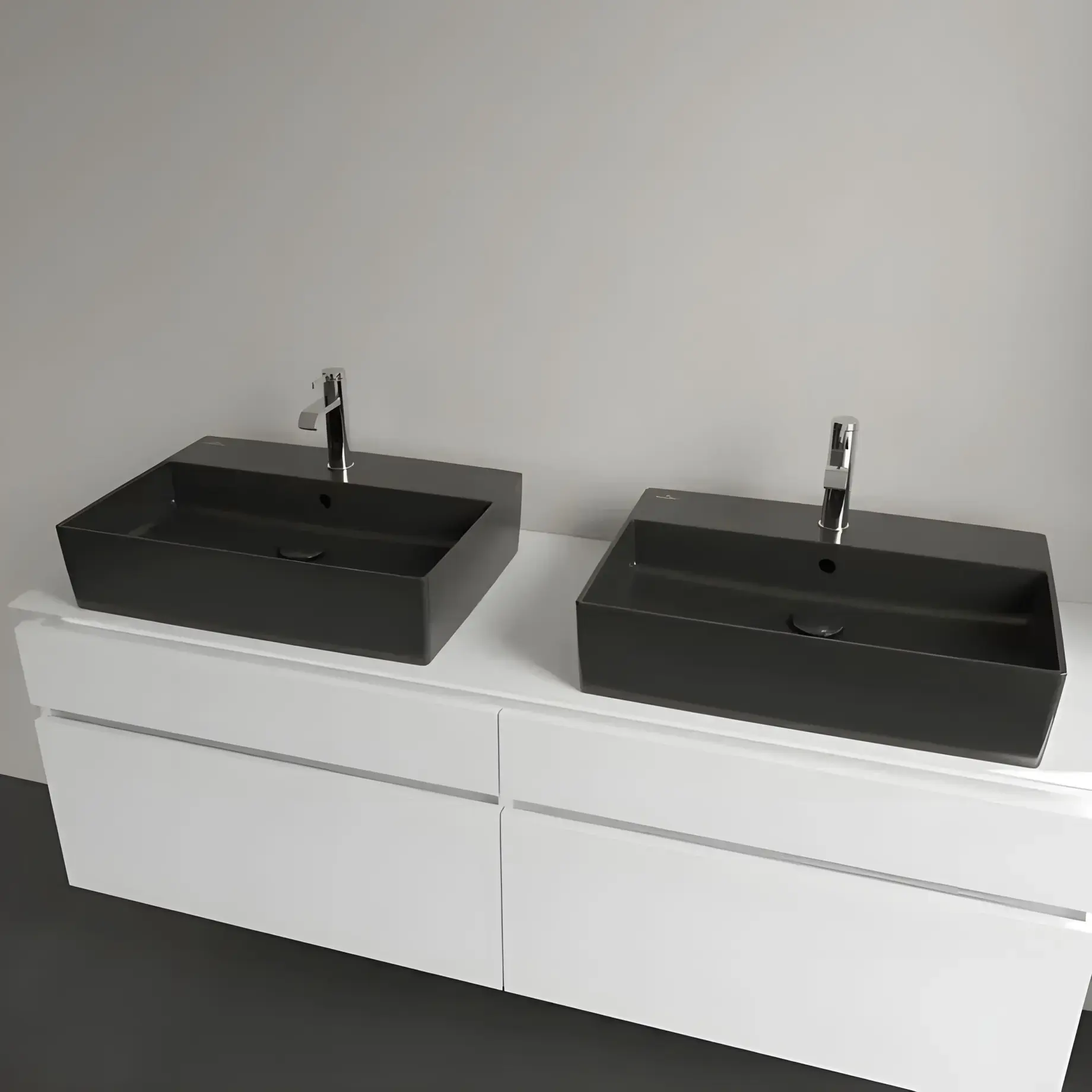 Умивальник Memento 2.0 Villeroy & Boch 4A0760S5 Ebony CeramicPlus — вид всередину