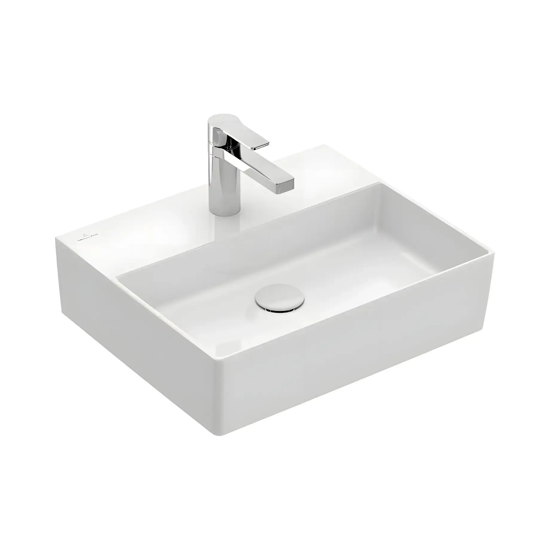 Умывальник Memento 2.0 Villeroy & Boch 4A226101 Alpine White 60 х 42 см — вид на белом фоне