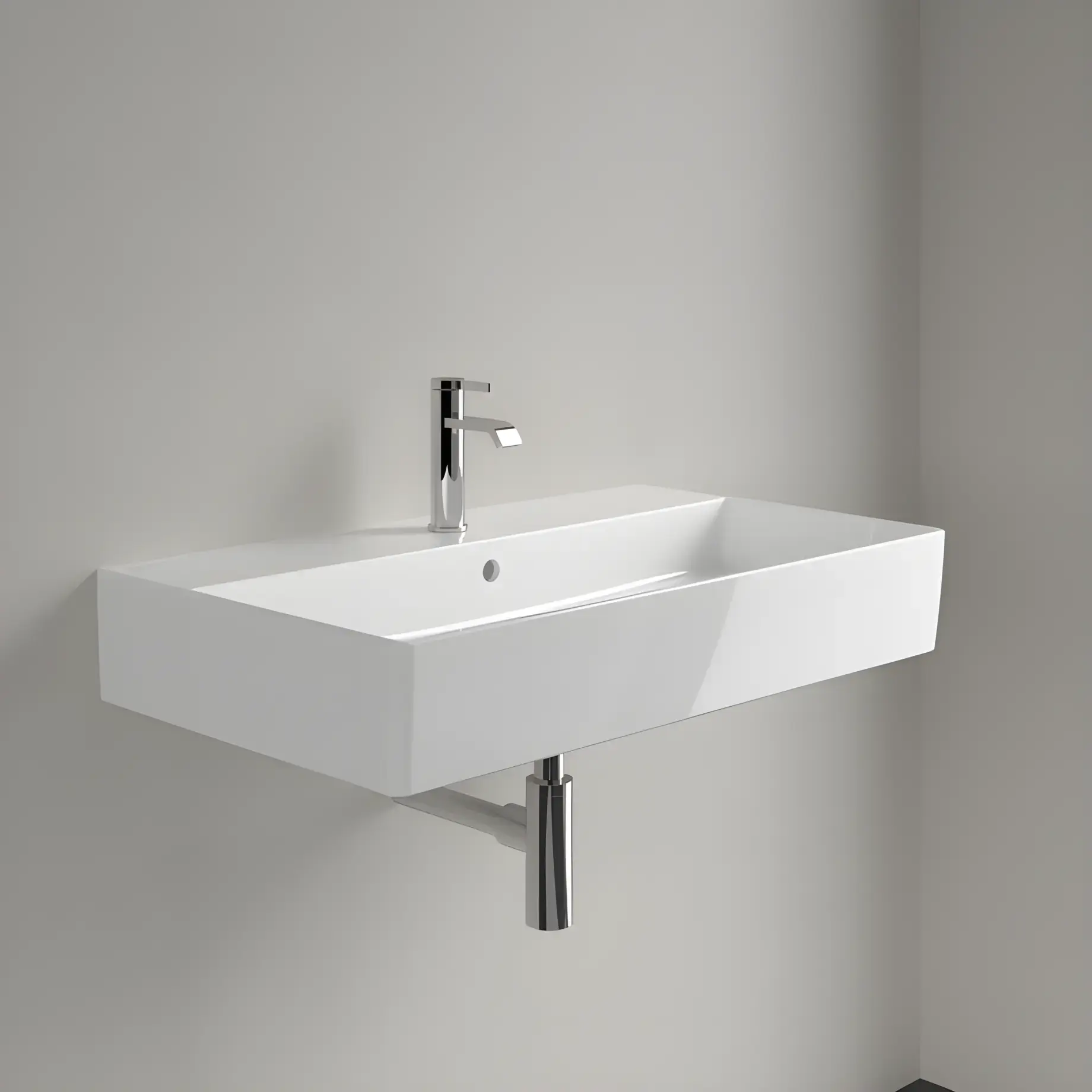 Умывальник Memento 2.0 Villeroy & Boch 4A228001 — боковой ракурс