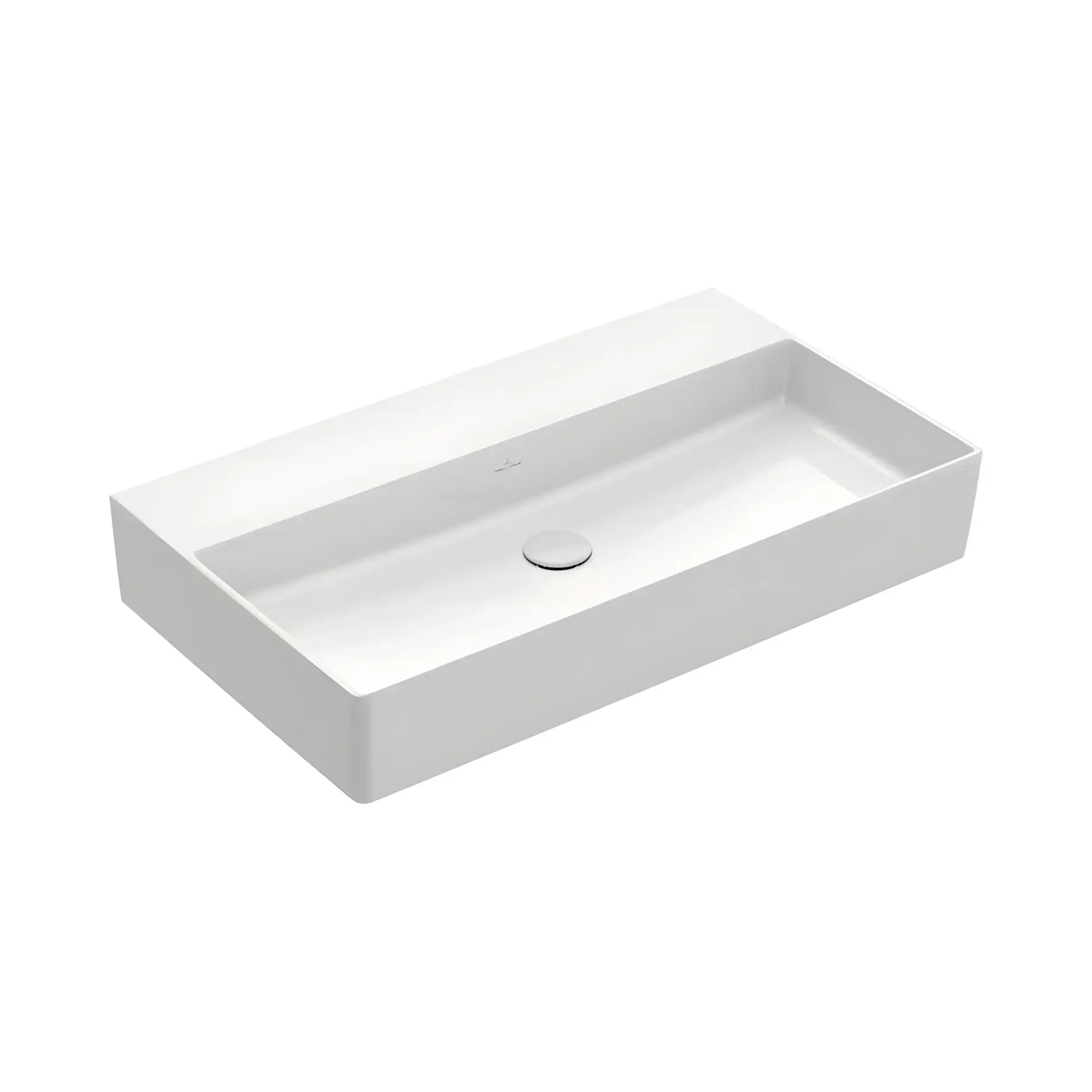 Умивальник Memento 2.0 Villeroy & Boch 4A228301 Alpine White 80 х 47 см — вид на білому тлі