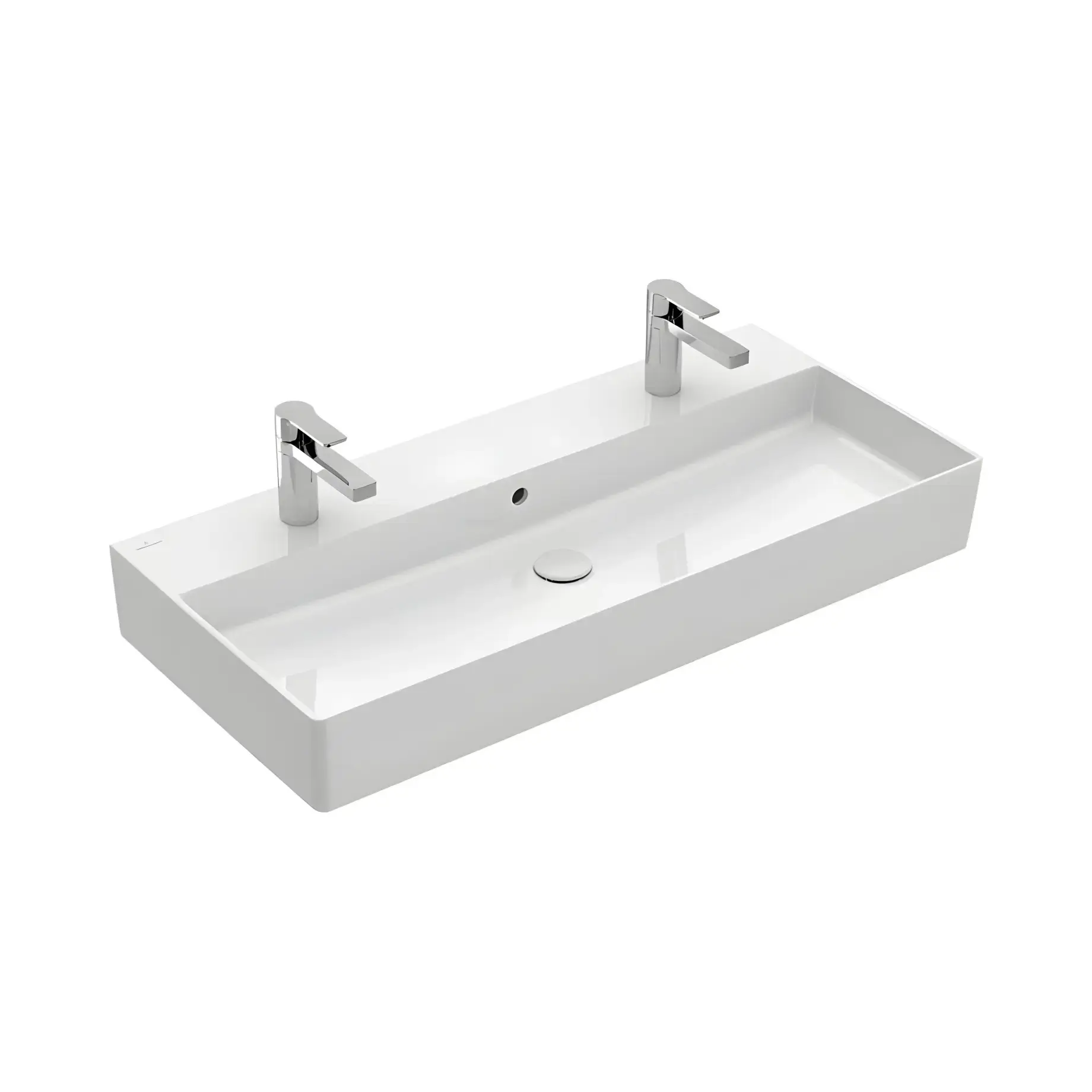 Умивальник Memento 2.0 Villeroy & Boch 4A22A401 Alpine White 100 х 47 см — вид на білому тлі