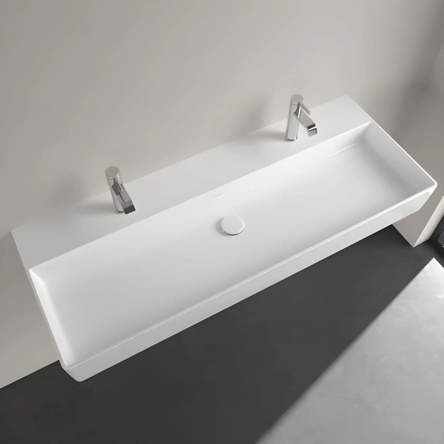 Умывальник Memento 2.0 Villeroy & Boch 4A22C101 — вид спереди