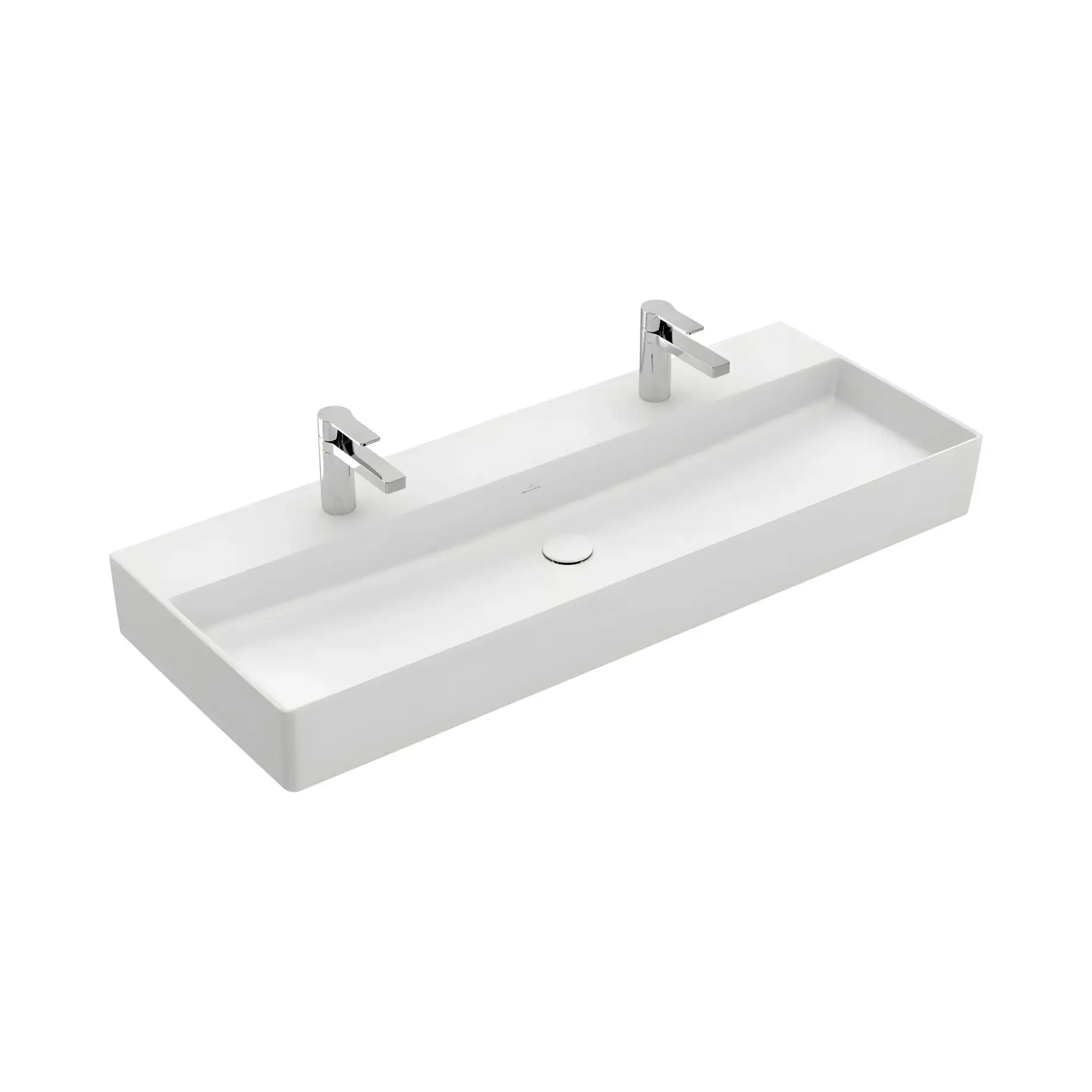 Умывальник Memento 2.0 Villeroy & Boch 4A22C1RW White Alpin — вид на белом фоне
