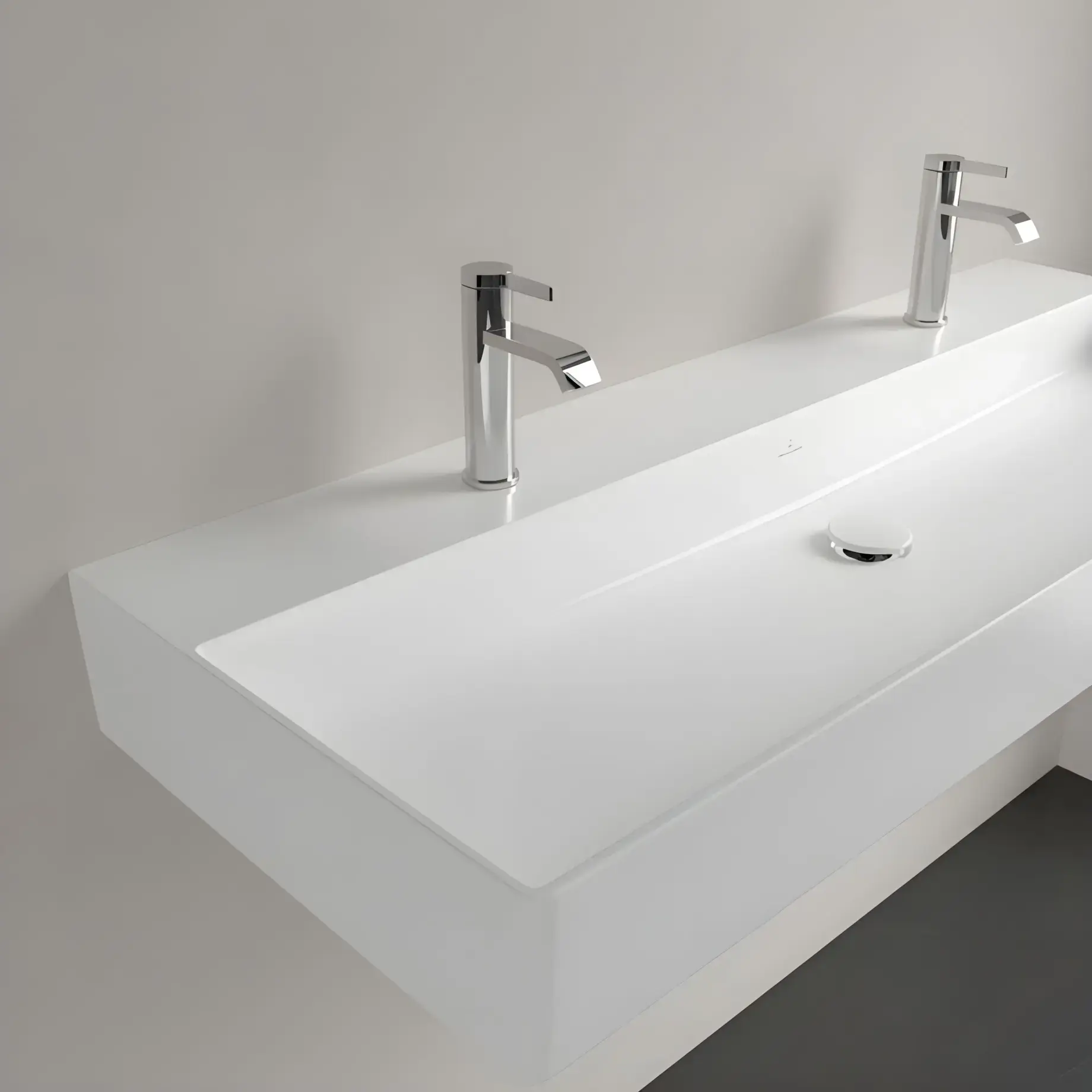 Умывальник Memento 2.0 Villeroy & Boch 4A22C1RW White Alpin — вид сверху