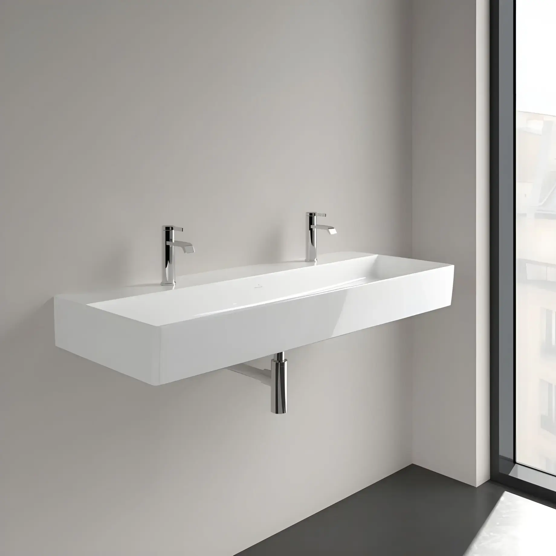 Умивальник Memento 2.0 Villeroy & Boch 4A22CGR1 — бічний ракурс