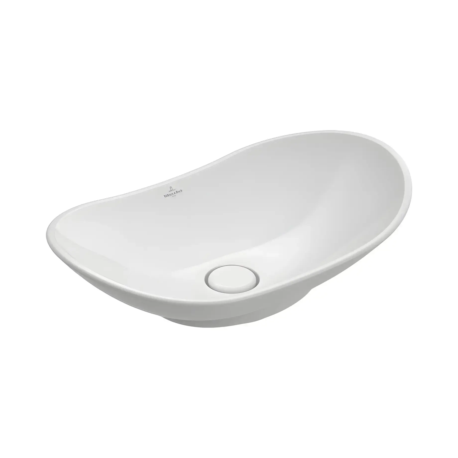 Умивальник My Nature Villeroy & Boch 411060R1 Alpine White CeramicPlus 61 х 36 см — вид на білому тлі