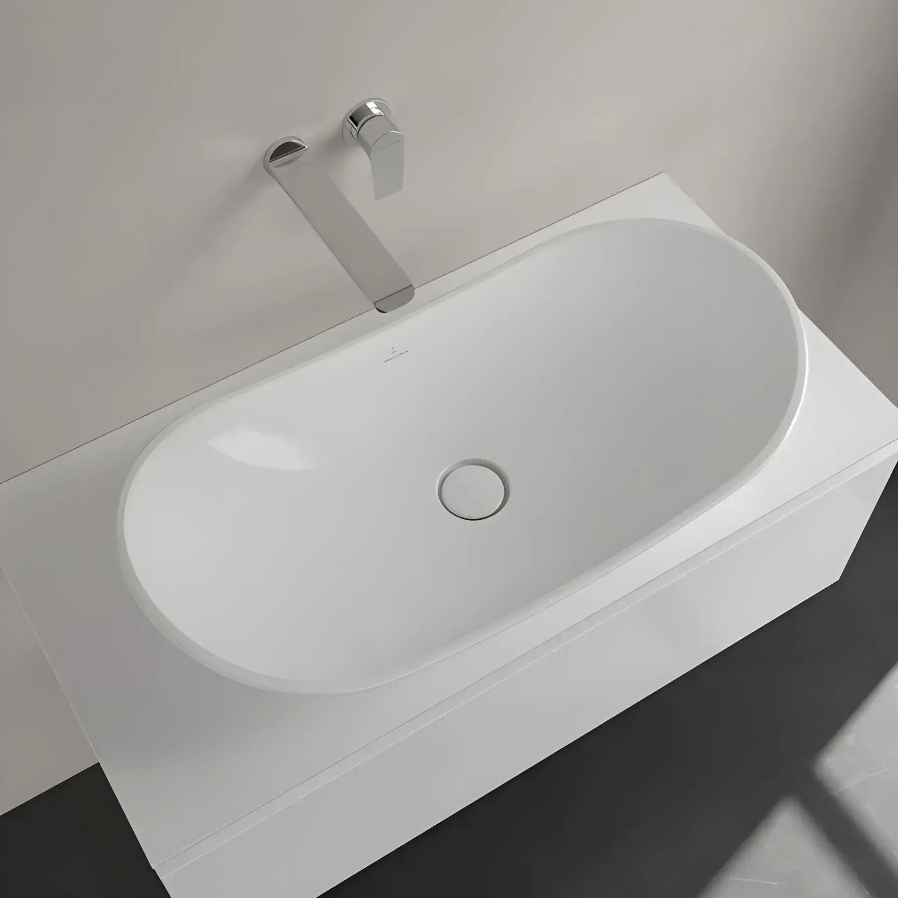 Умивальник My Nature Villeroy & Boch 411080R1 — вид ззаду