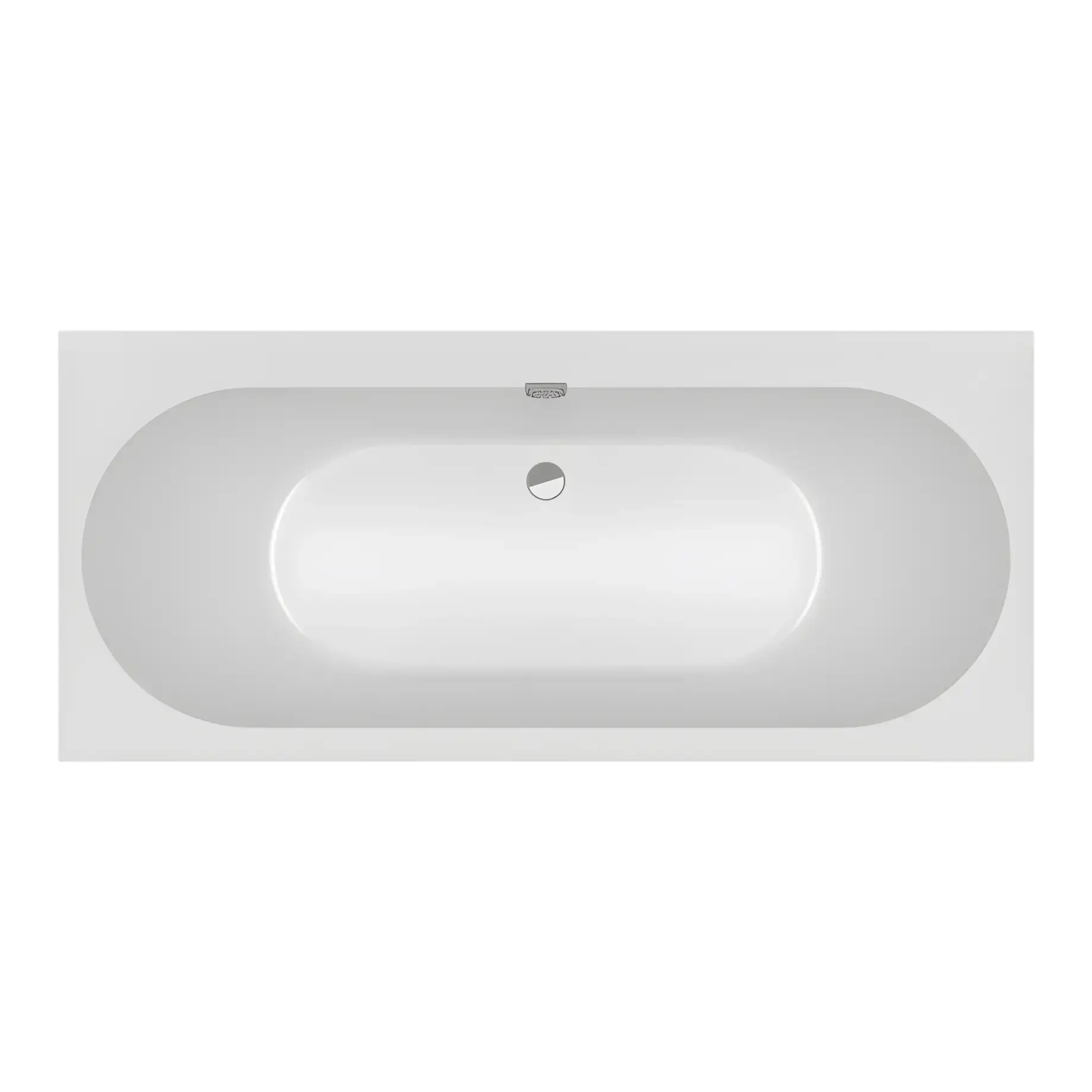 Ванна Oberon 2.0 Villeroy & Boch UBQ170OBR2DV-RW Stone White 170 х 75 см — вид на білому тлі