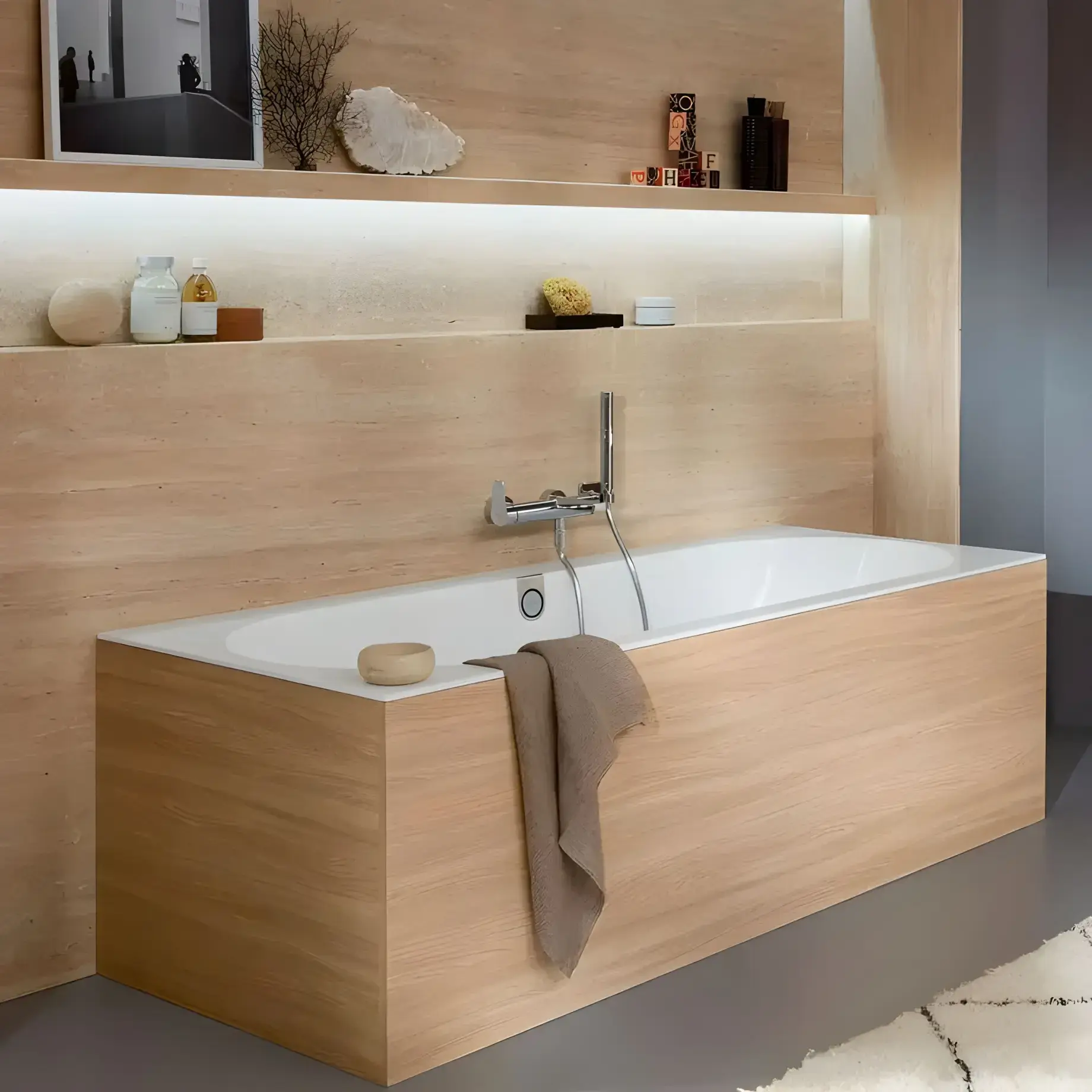 Ванна Oberon 2.0 Villeroy & Boch UBQ180OBR2DV-RW Stone White 180 х 80 см — вид згори