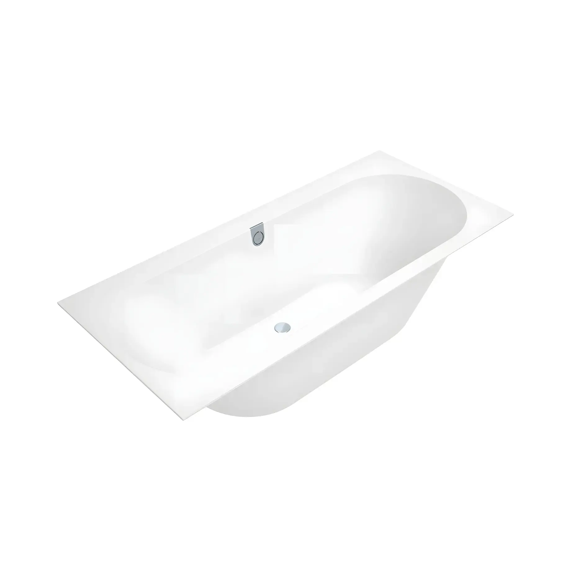 Ванна Oberon 2.0 Villeroy & Boch UBQ180OBR2DV-RW Stone White 180 х 80 см — ракурс 3/4