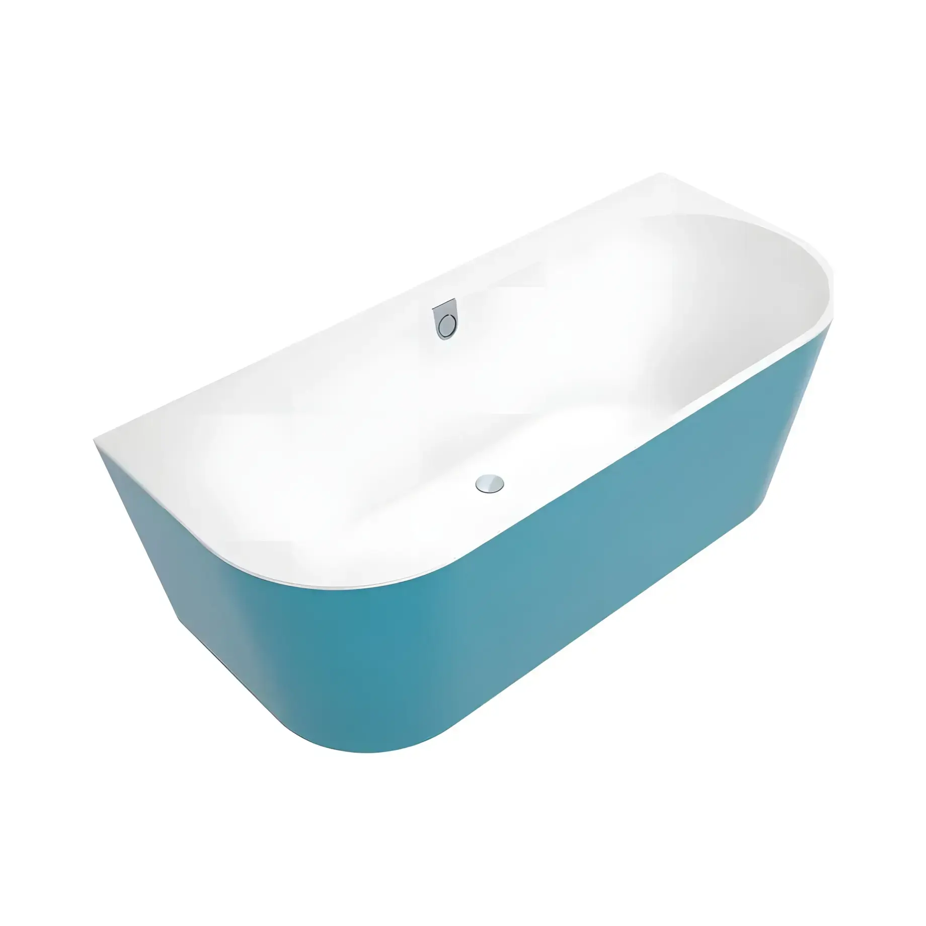 Ванна Oberon 2.0 Villeroy & Boch UBQ180OBR9CDBCV-01_BCS6 Frozen — вид на білому тлі