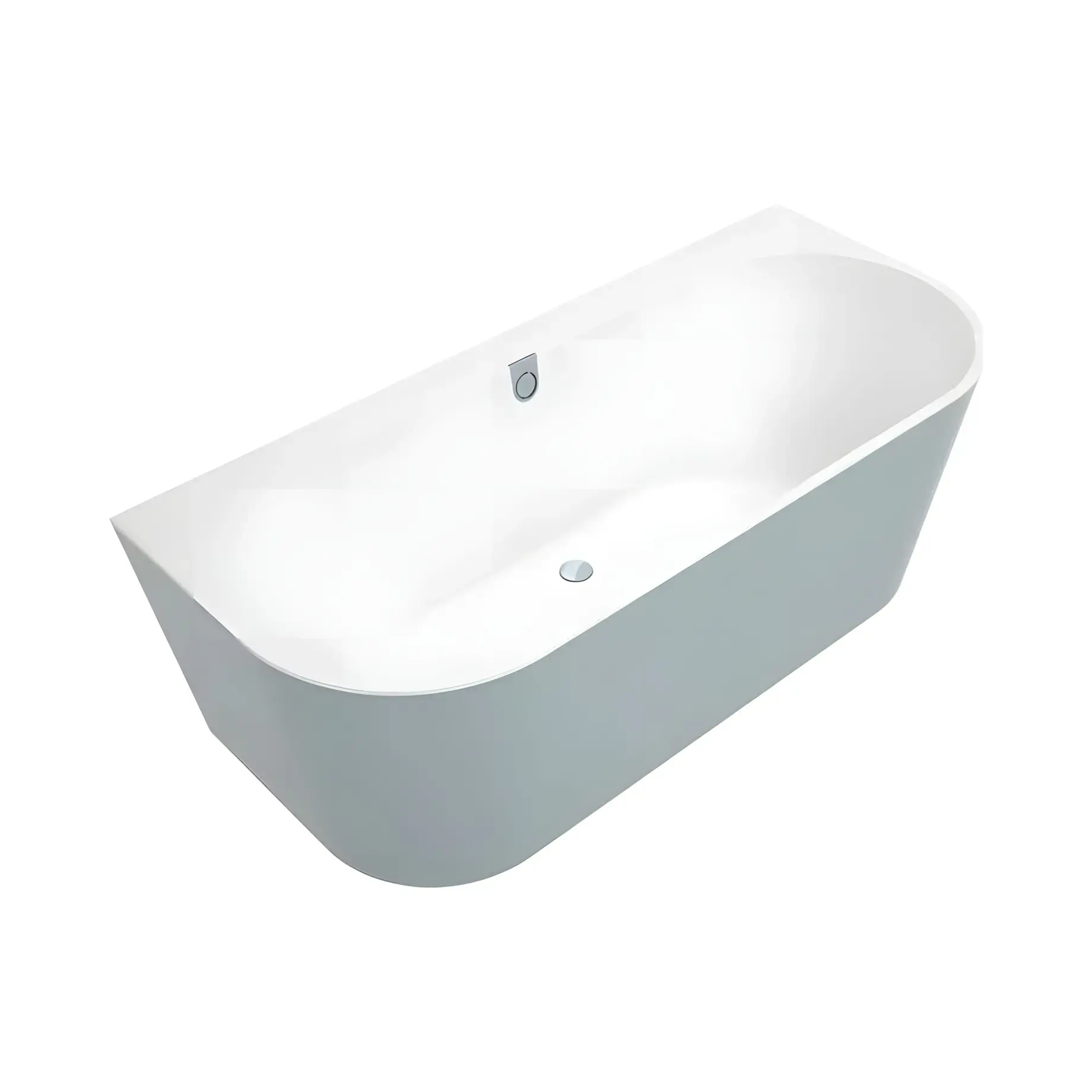 Ванна Oberon 2.0 Villeroy & Boch UBQ180OBR9CDBCV-01_BCT7 French Linen — вид на білому тлі