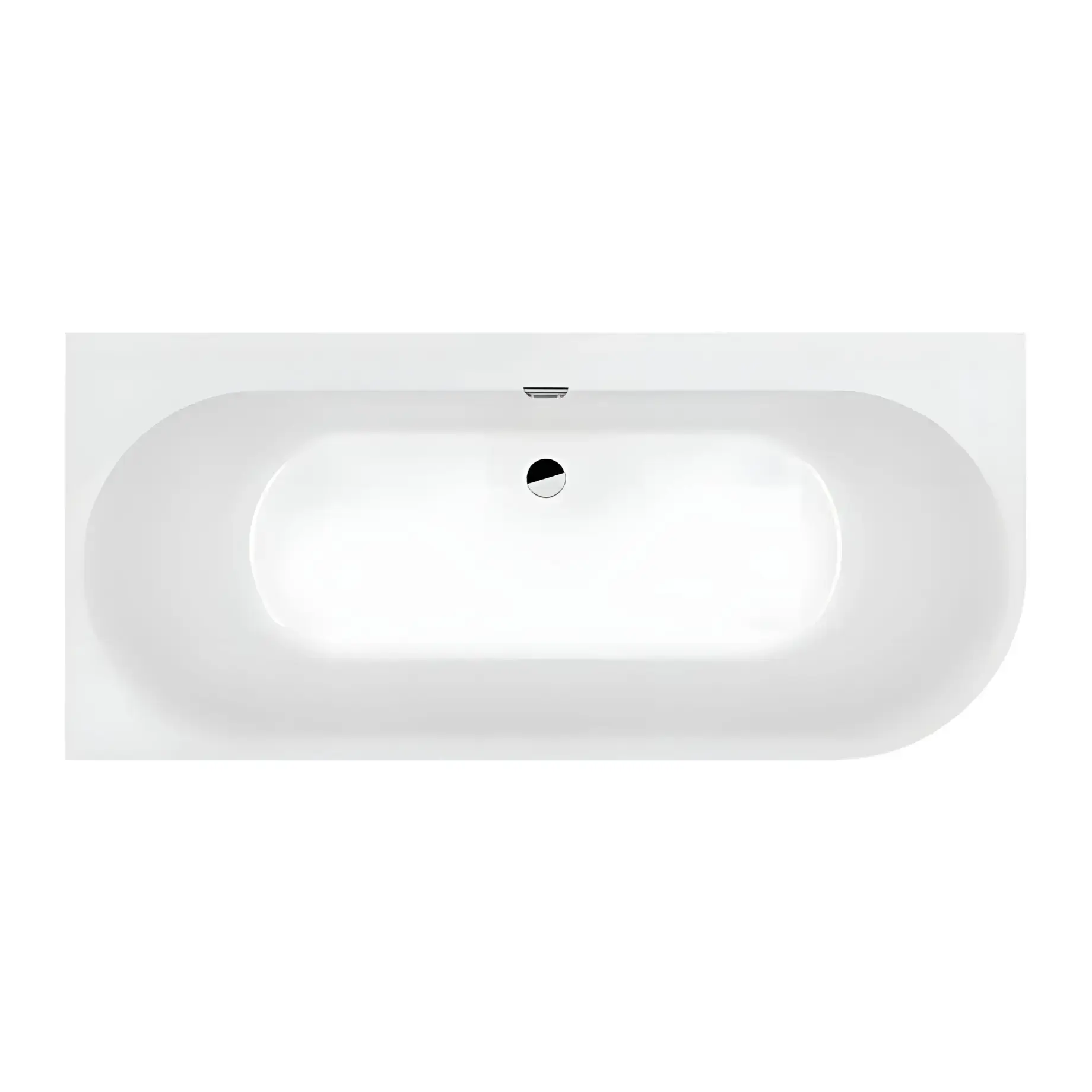 Ванна Oberon 2.1 Villeroy & Boch UBQ180OBN9CL00VD-01 Alpine White — вид згори