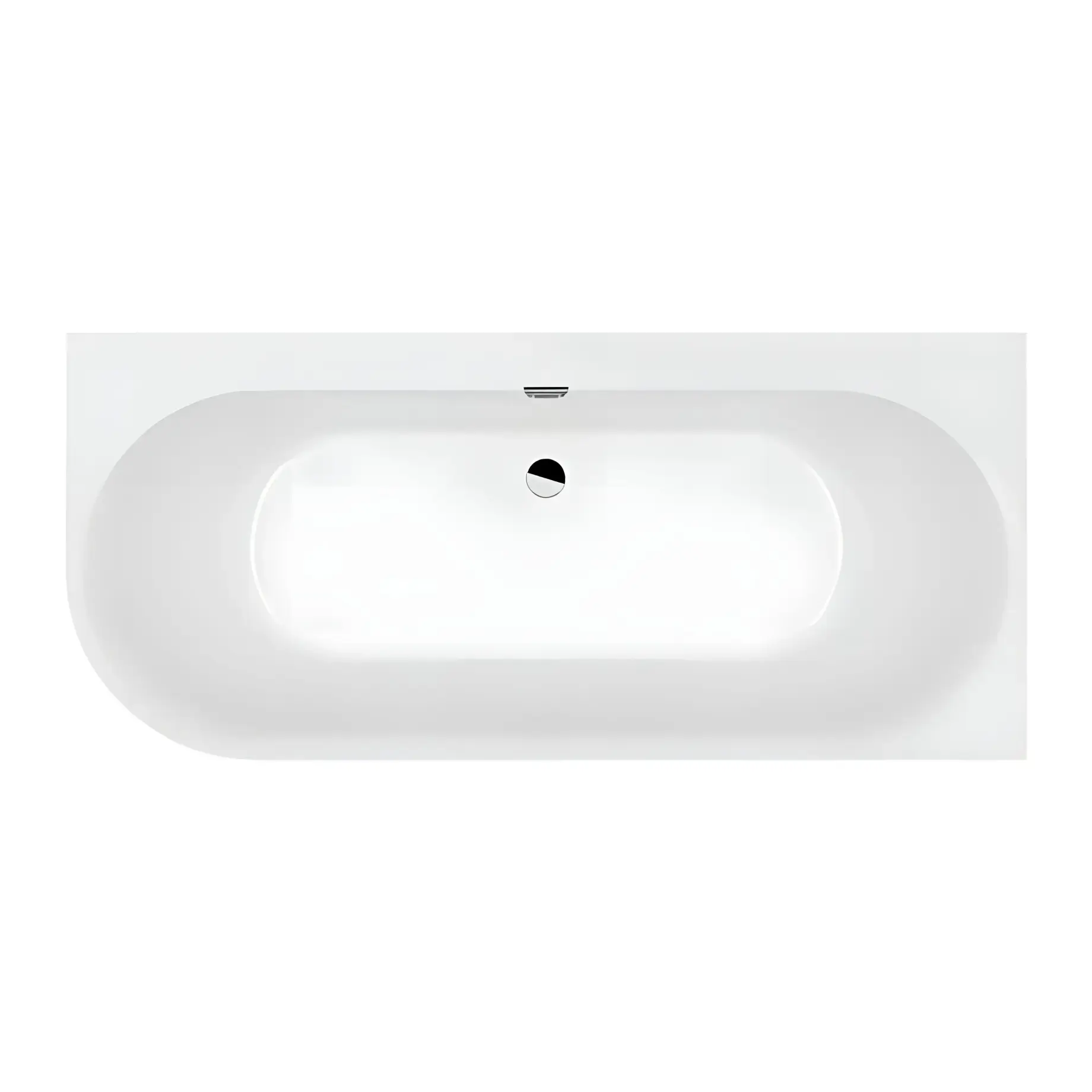 Ванна Oberon 2.1 Villeroy & Boch UBQ180OBN9CR00VD-RW White Alpin — вид сверху