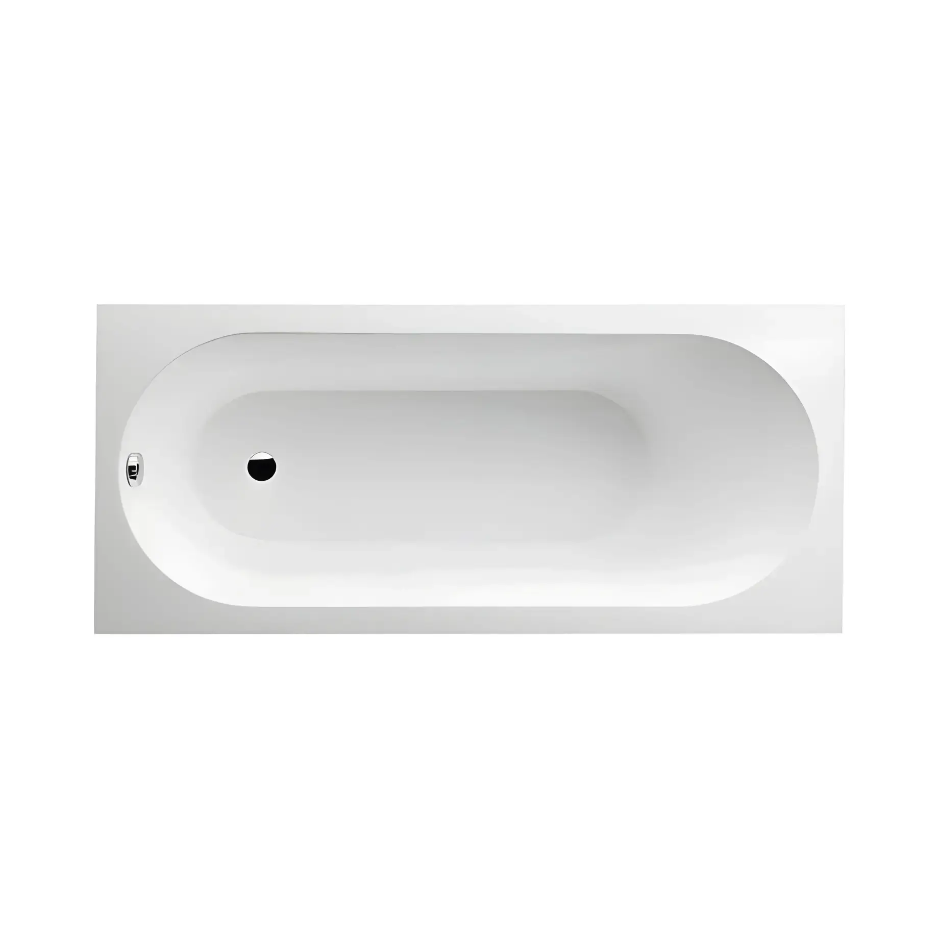 Ванна Oberon Villeroy & Boch UBQ170OBE2V-01 Alpine White 170 х 75 см — вид на білому тлі