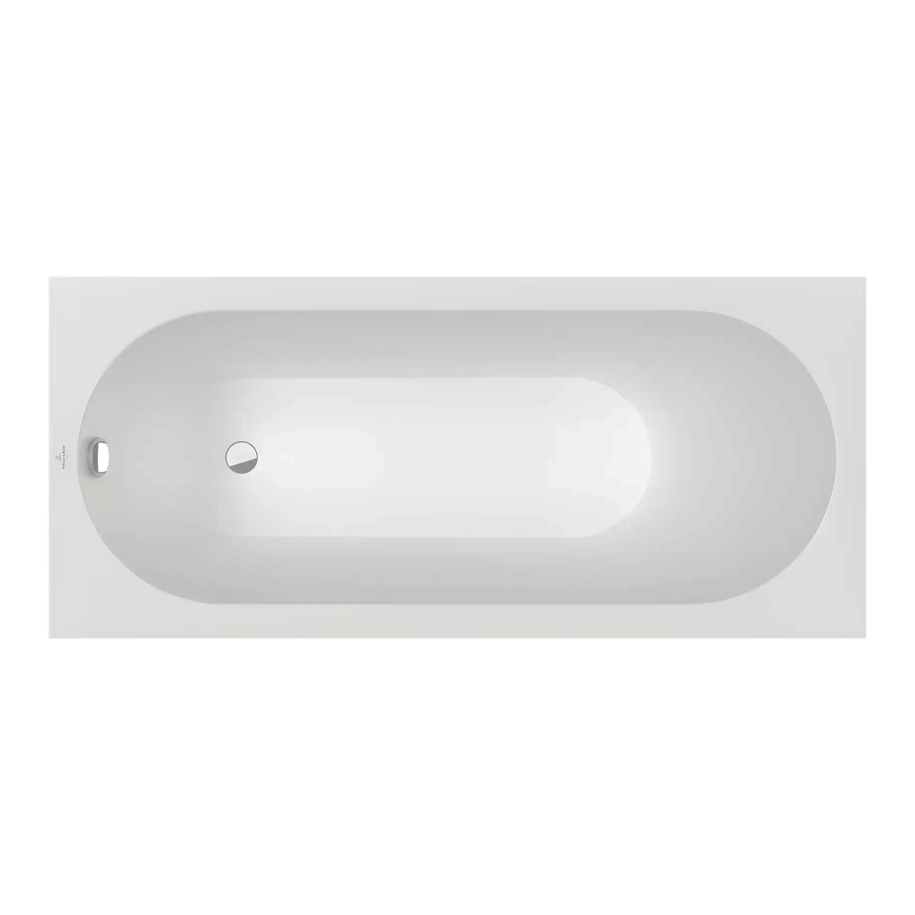 Ванна Oberon Villeroy & Boch UBQ170OBE2V-RW Stone White 170 х 75 см — вид на білому тлі