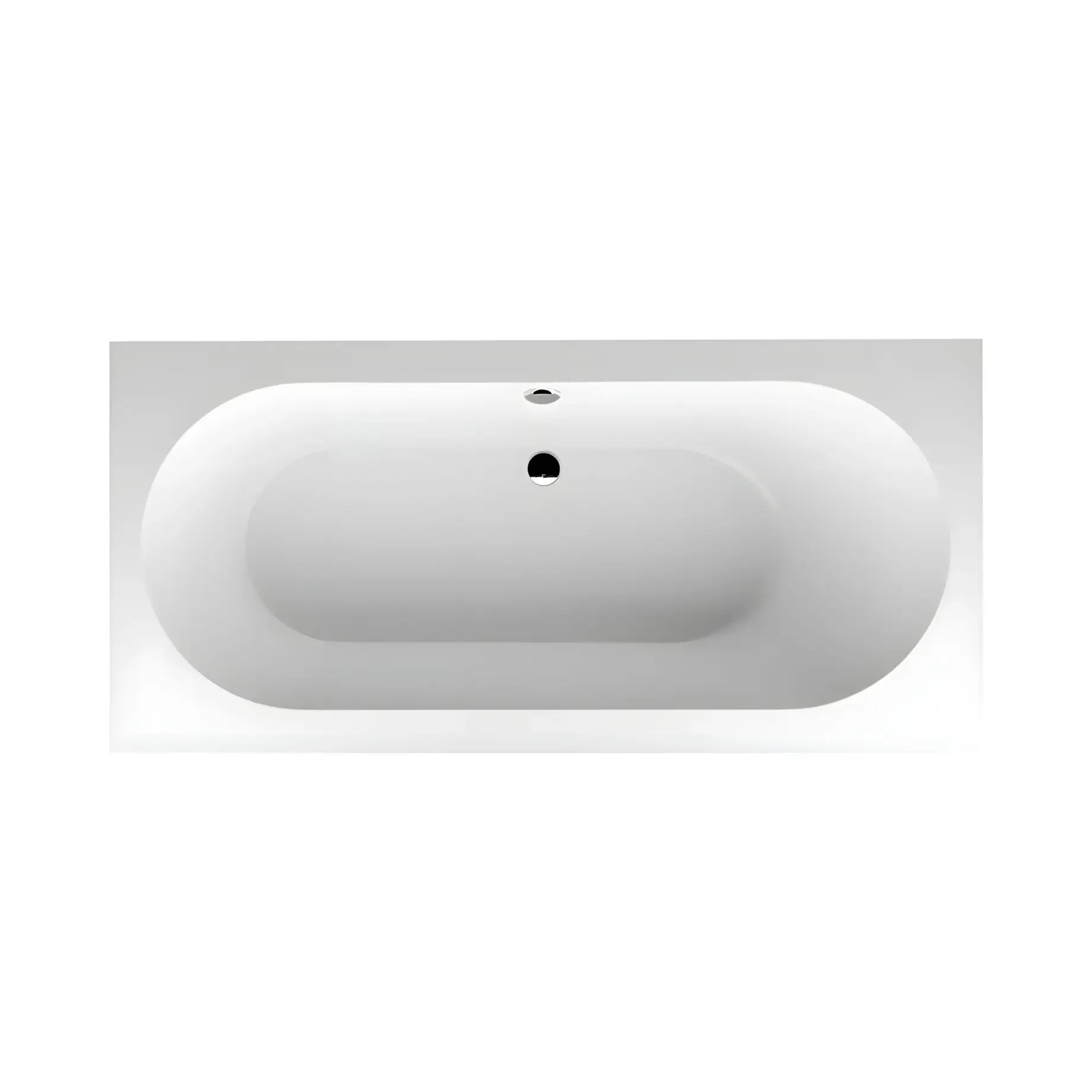 Ванна Oberon Villeroy & Boch UBQ199OBE2V-01 Alpine White 190 х 90 см — вид на білому тлі