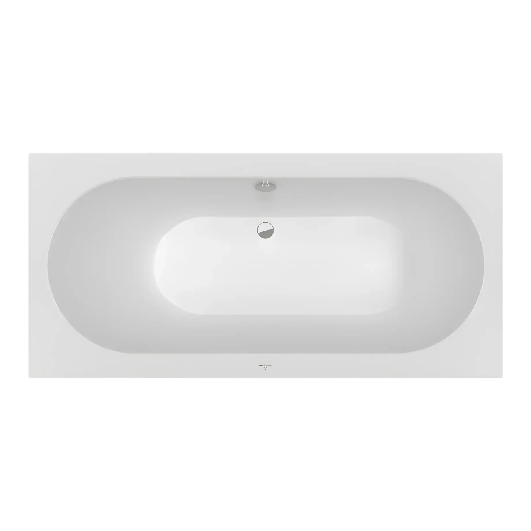 Ванна Oberon Villeroy & Boch UBQ199OBE2V-RW Stone White 190 х 90 см — вид на білому тлі