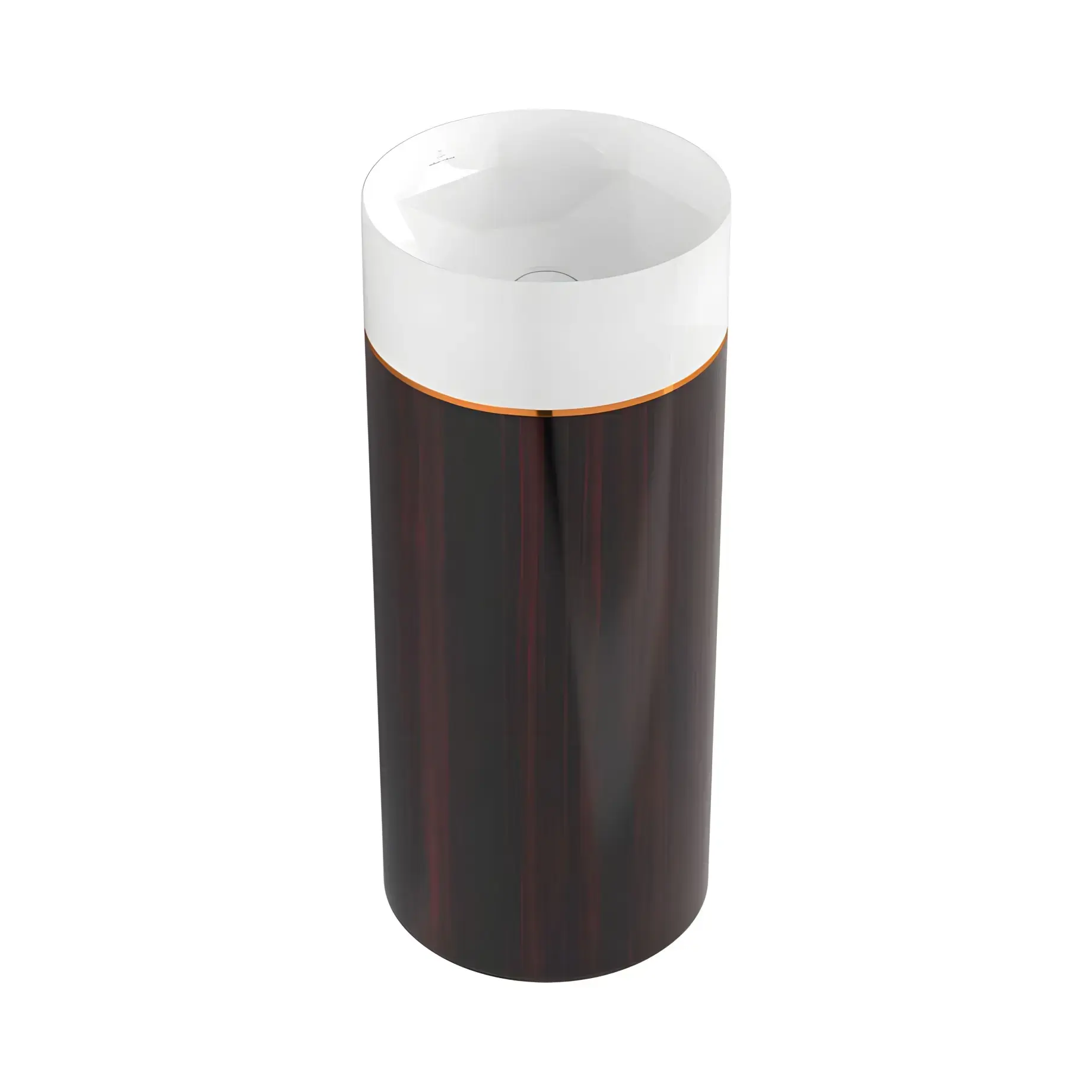 Умивальник Octagon Villeroy & Boch 417000PR Dark Chestnut 40 х 40 см — вид на білому тлі