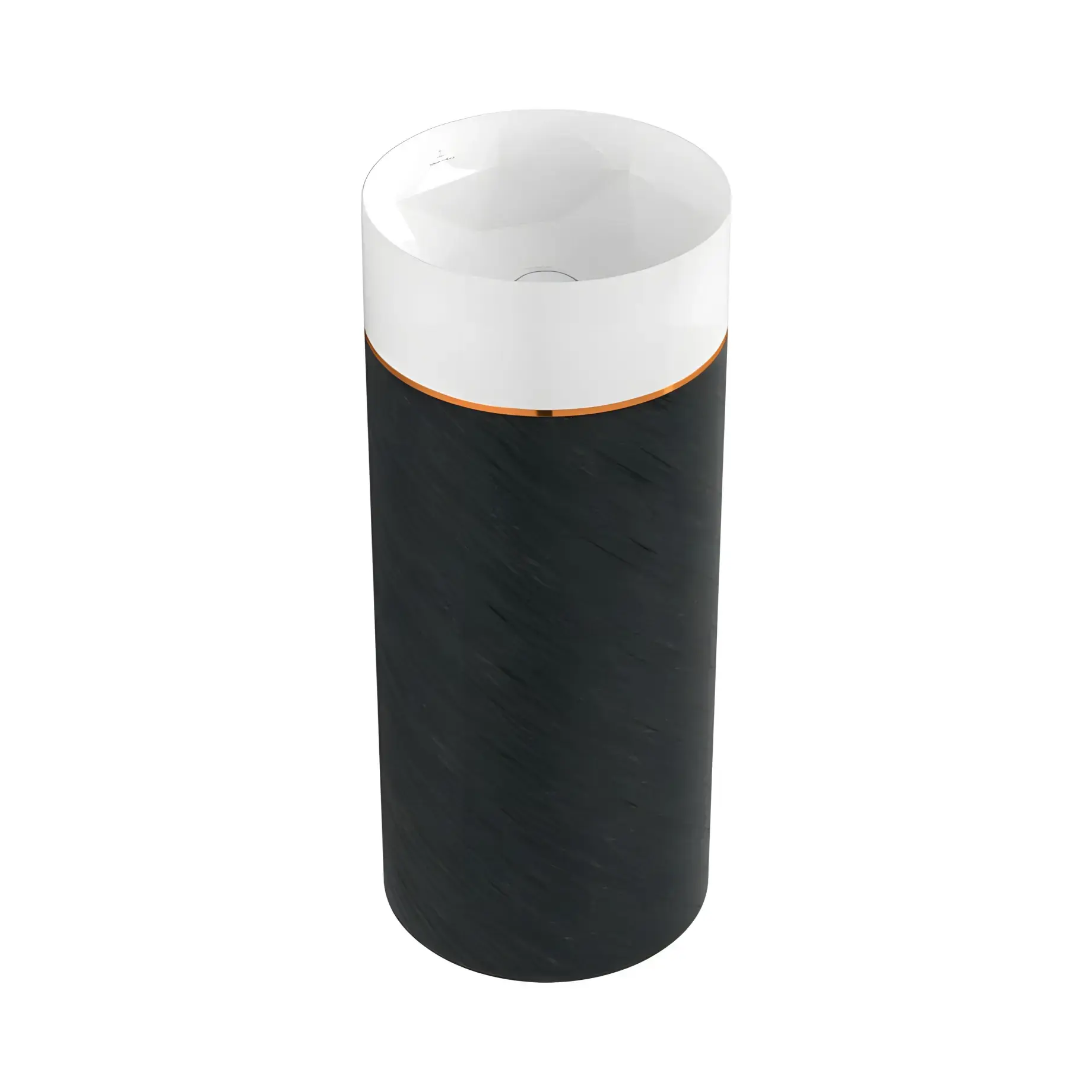 Умивальник Octagon Villeroy & Boch 417000PS Smokey Slate 40 х 40 см — вид на білому тлі