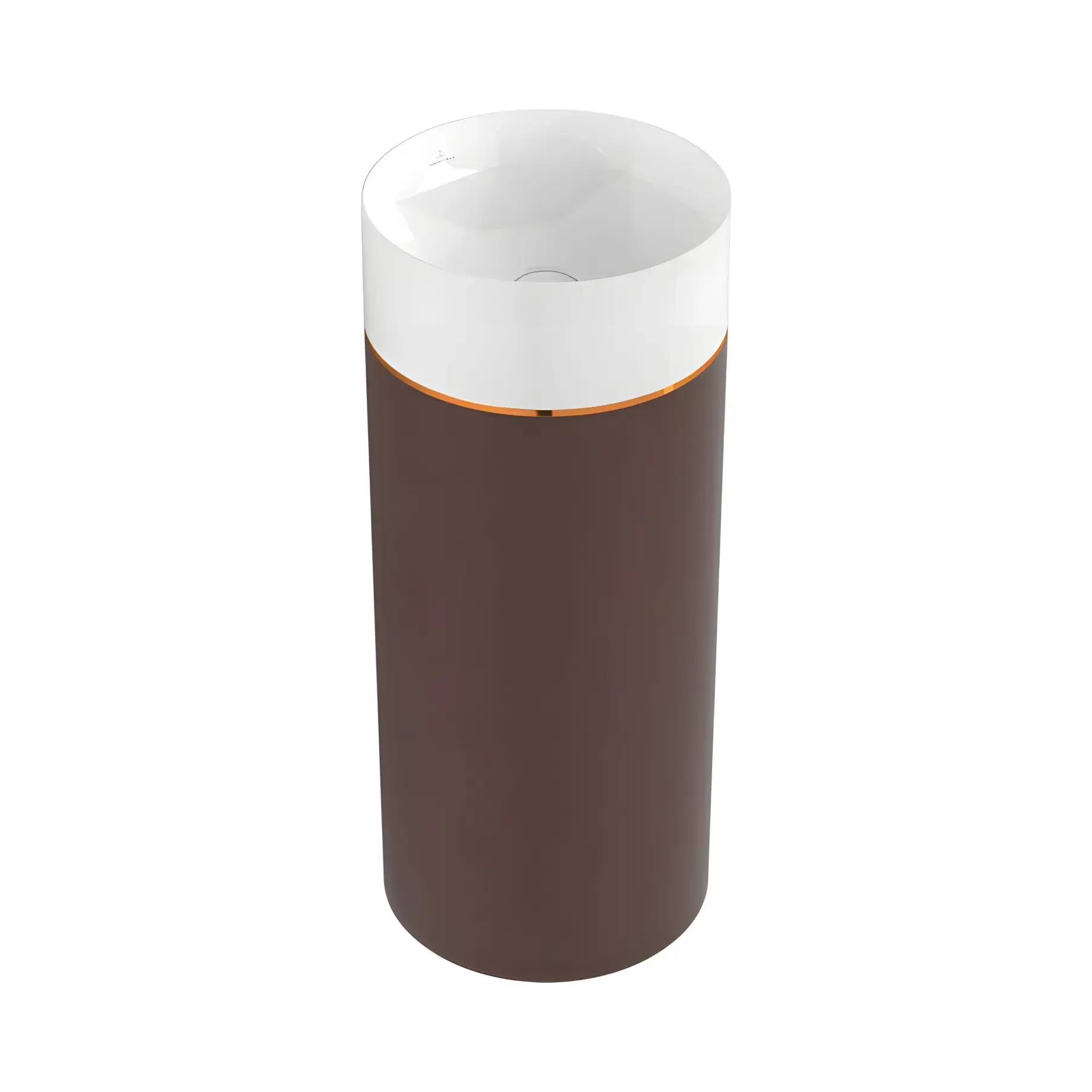 Умивальник Octagon Villeroy & Boch 417000PT Mocha Finish 40 х 40 см — вид на білому тлі
